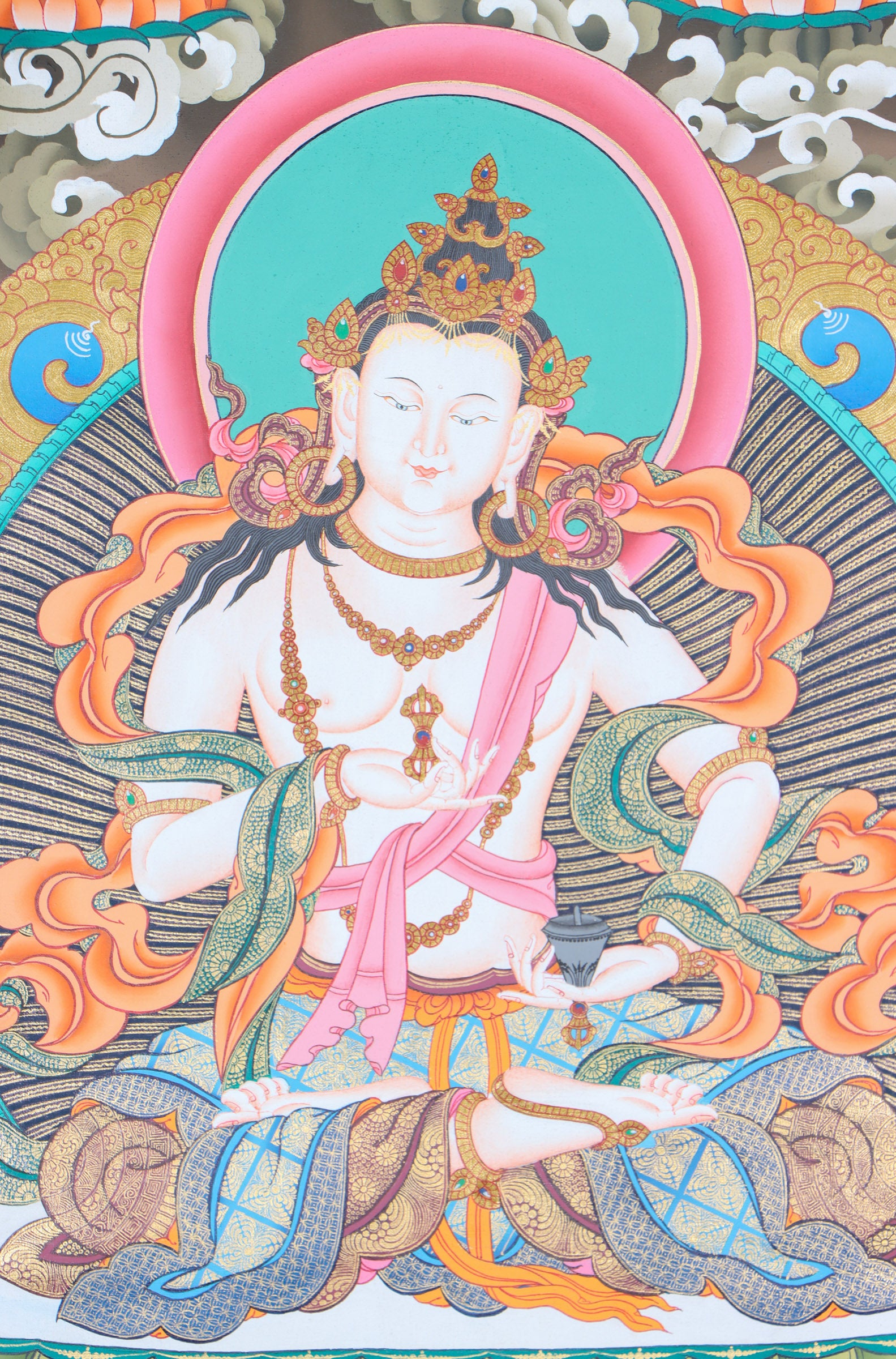 Vajrasattva Thangka Painting for purification rituals.