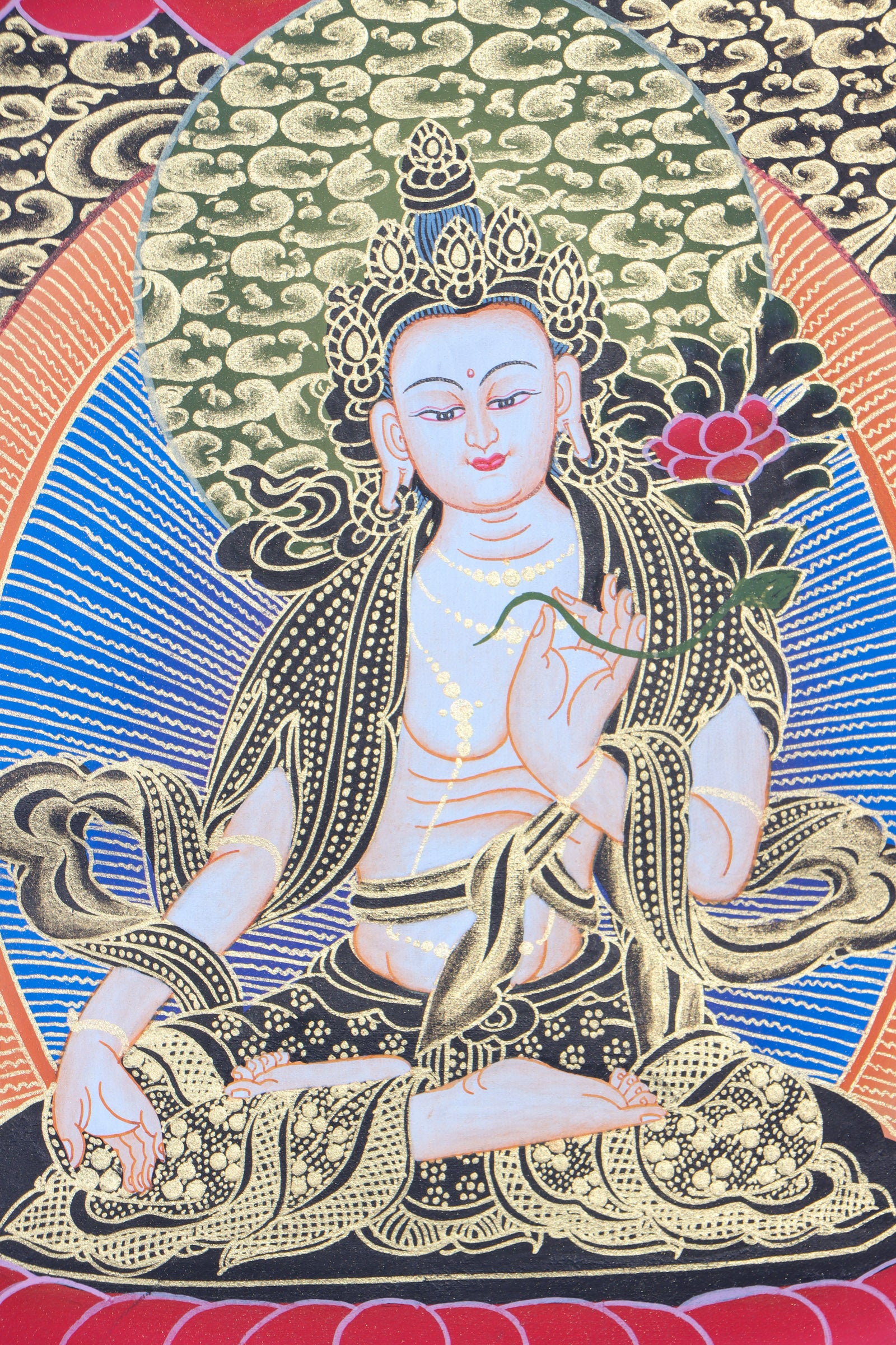 White Tara Thangka for spiritual peace.