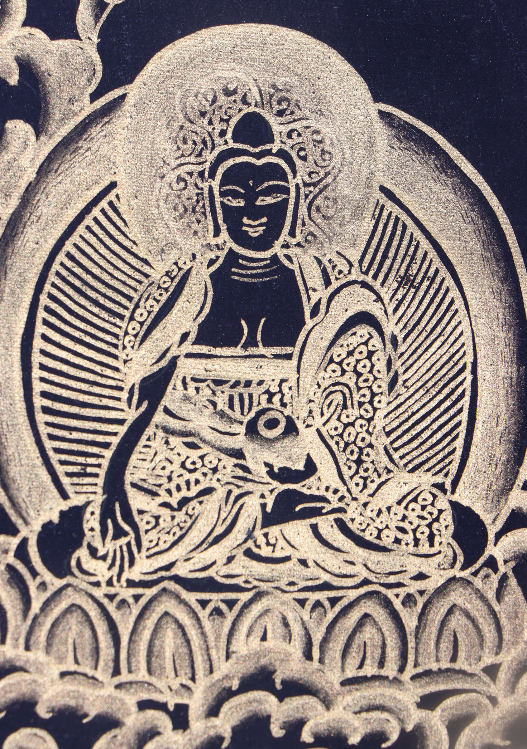 White Tara Thangka Painting for meditation.