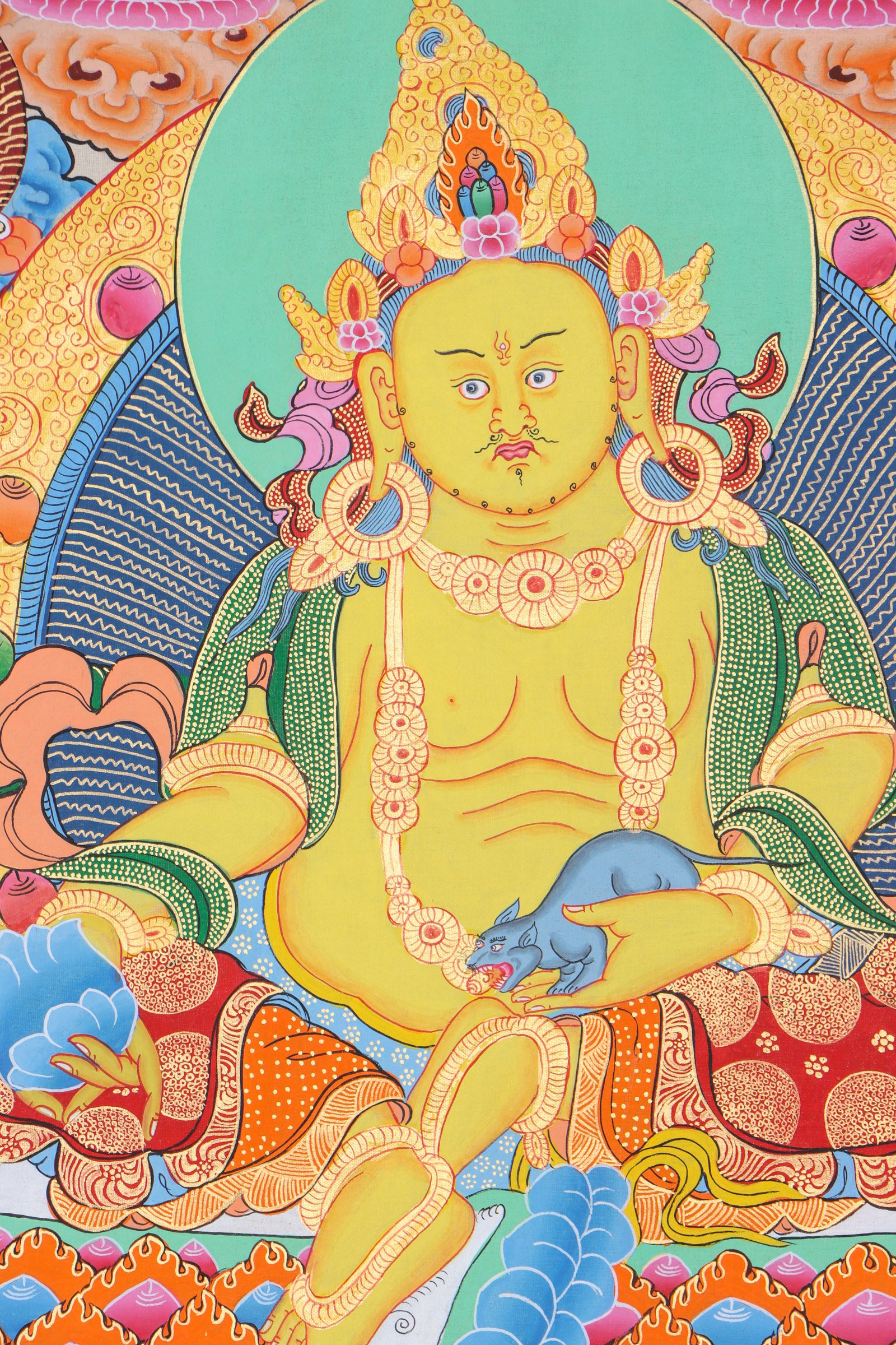 Zambala Thangka for wealth and prosperity.