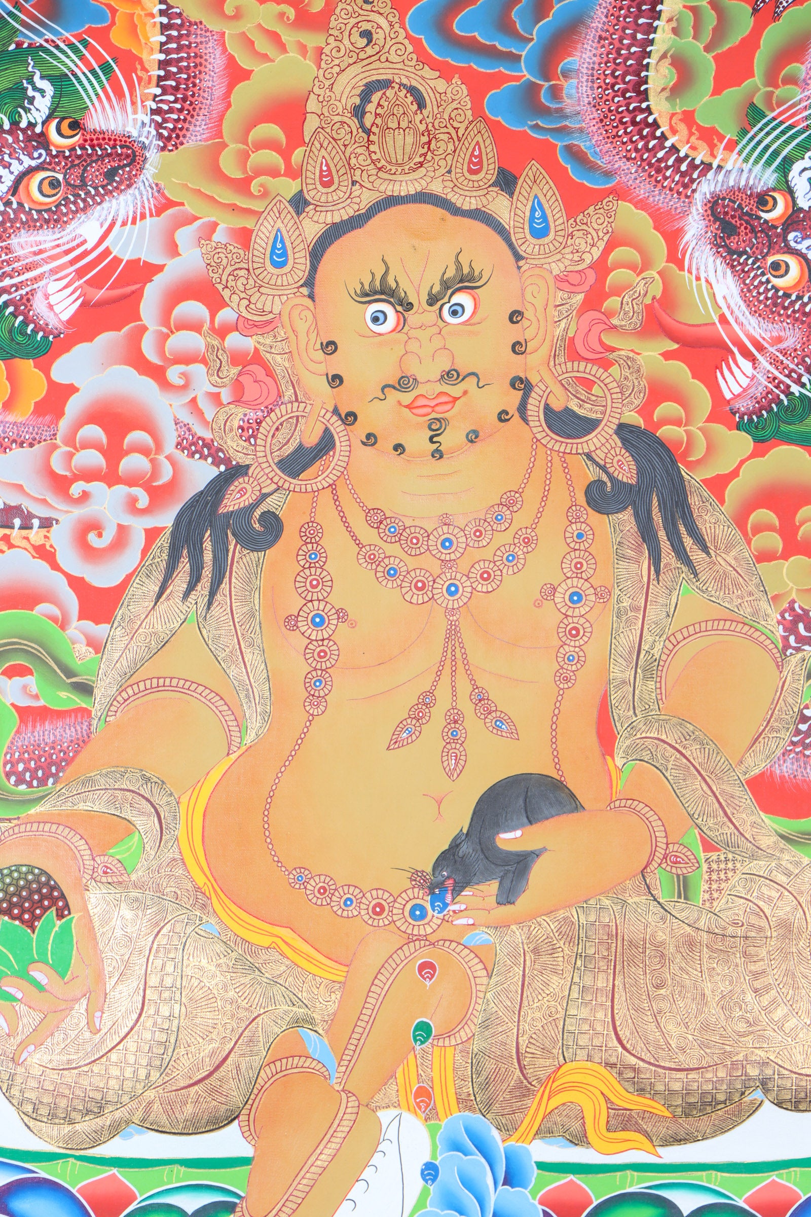 Zambala Thangka Painting for meditation.