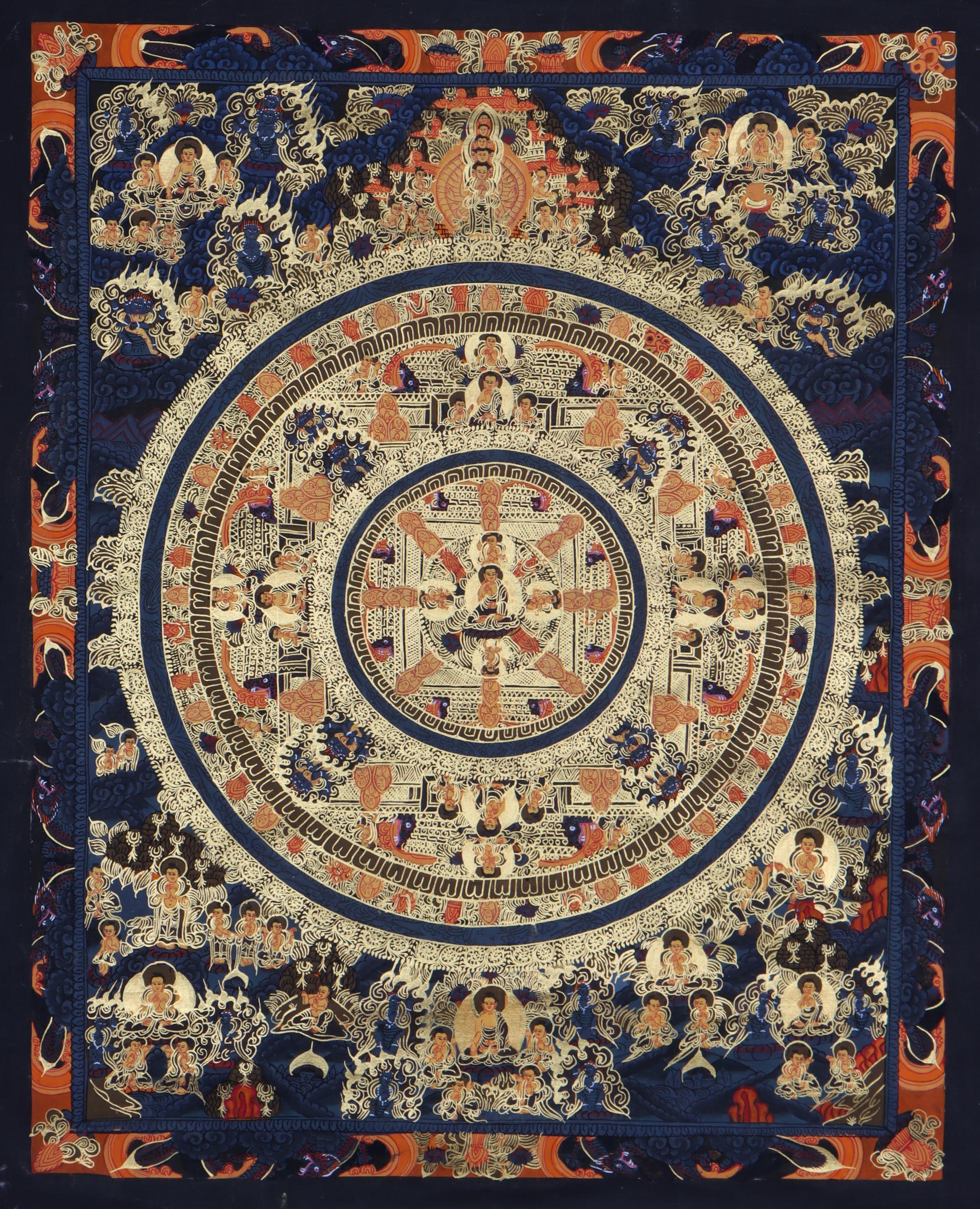 Buddha Mandala Thangka - Handpainted Thangka Art