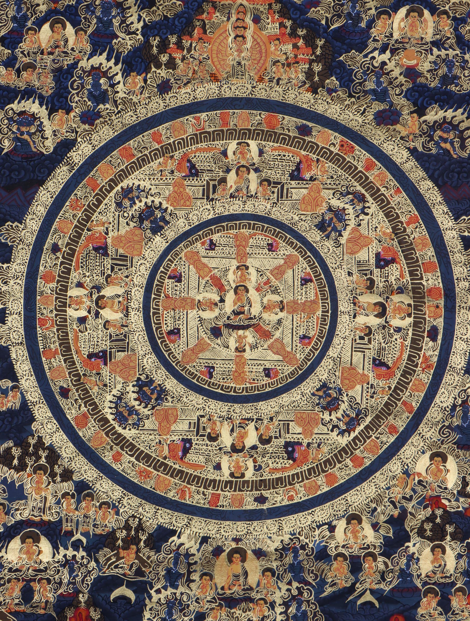 Buddha Mandala Thangka - Handpainted Thangka Art