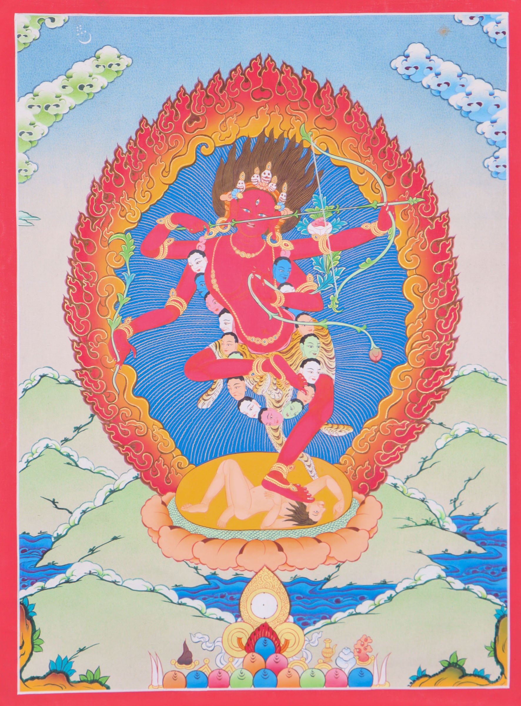 Kurkulla Thangka Painting for medittaion.