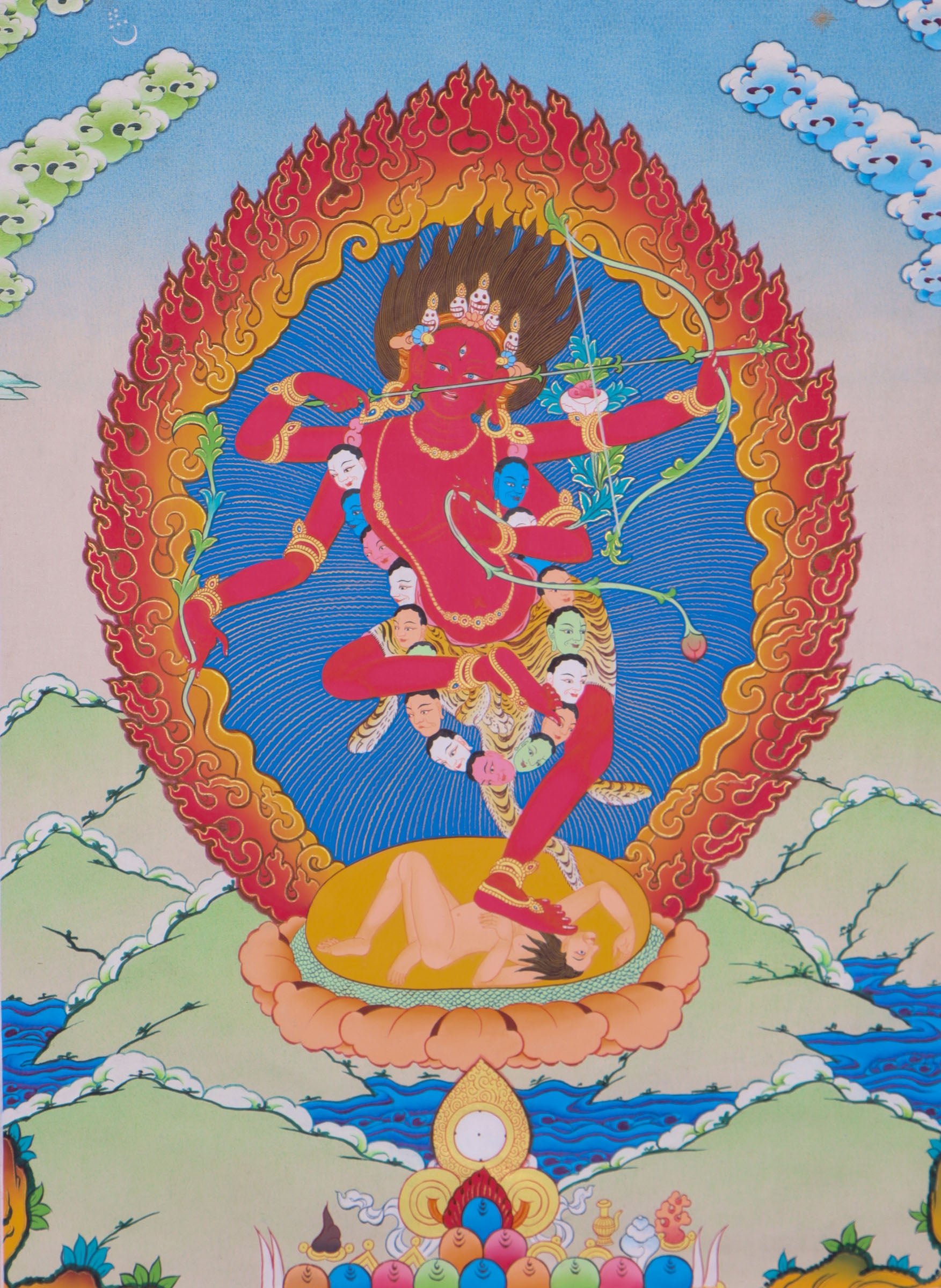 Kurkulla Thangka Painting for medittaion.