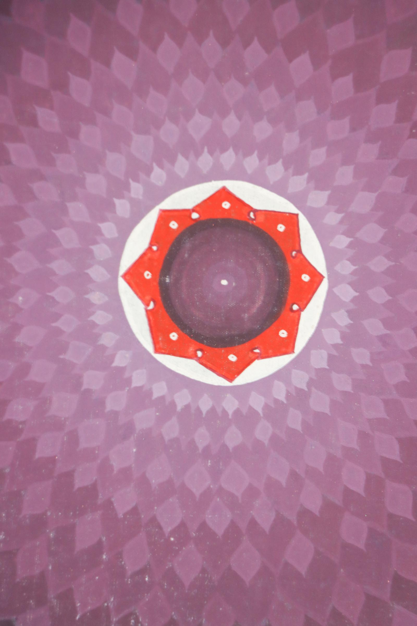 Lotus Mandala Thangka for meditation practice .