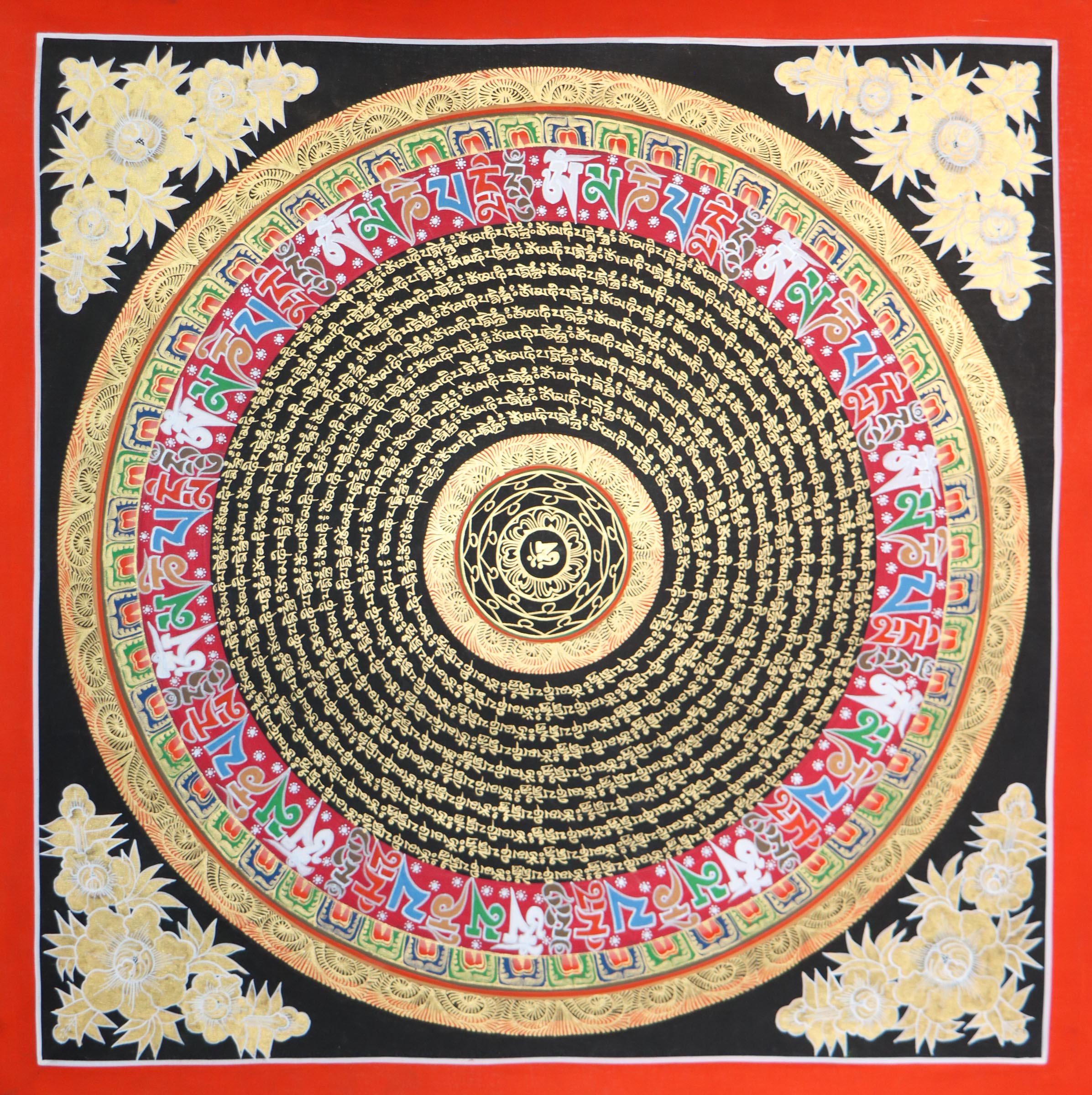 Mantra Mandala Thangka, a perfect tool for spiritual growth .