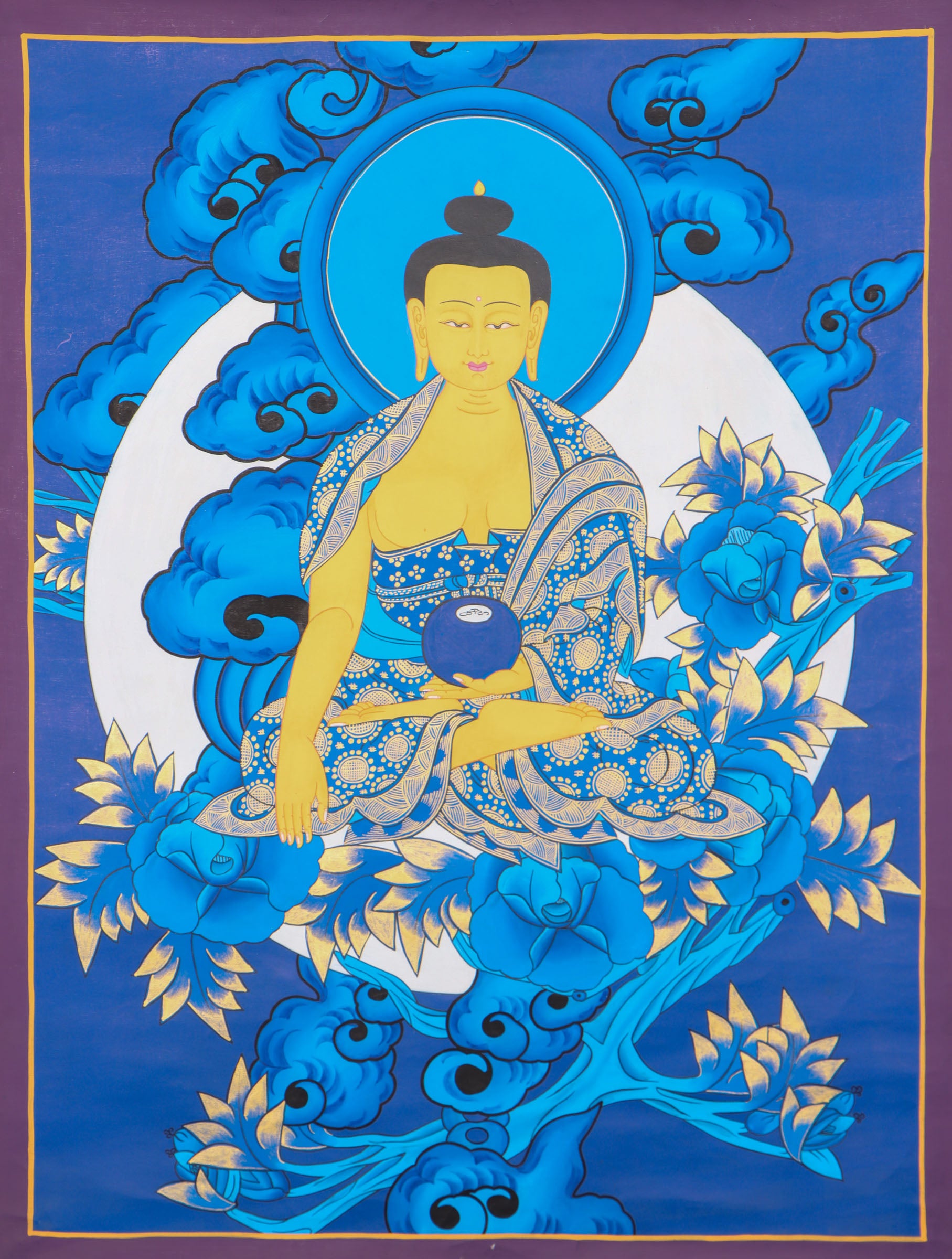Shakyamuni Buddha Thangka for enlightment.