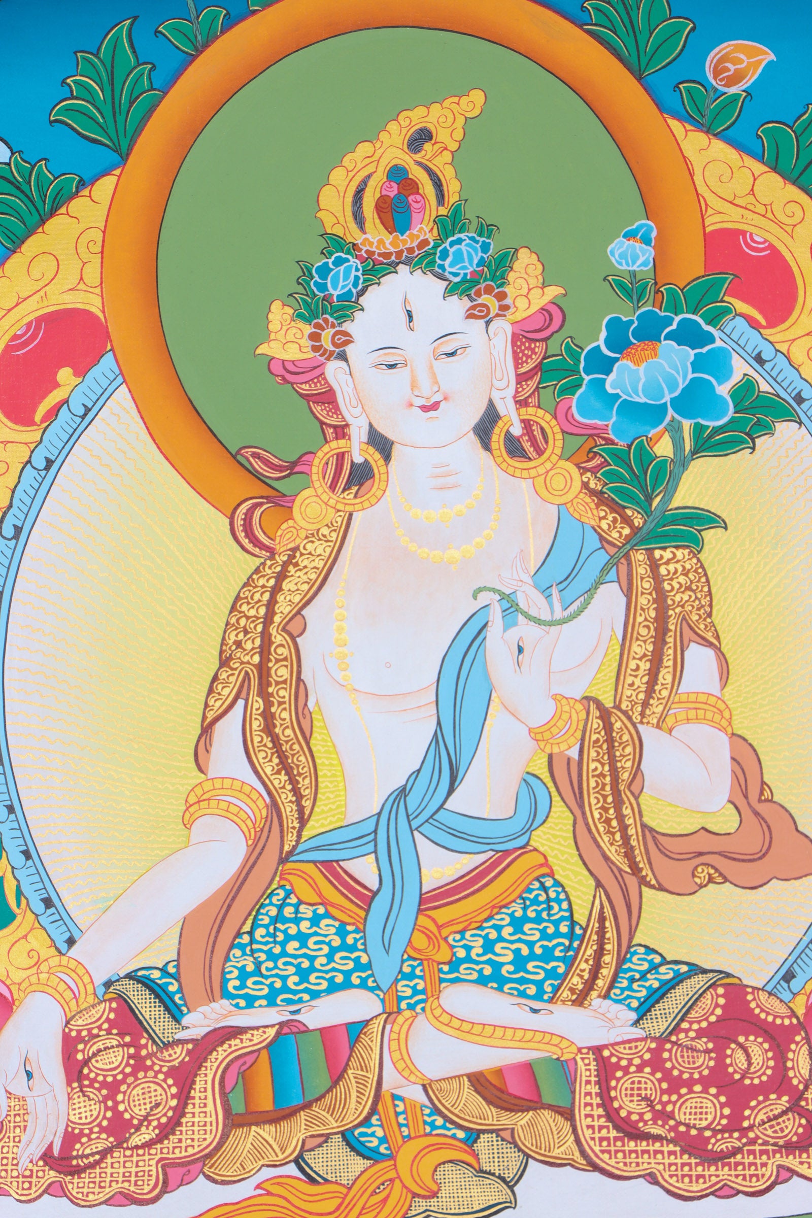 White Tara Thangka for enlightenment.
