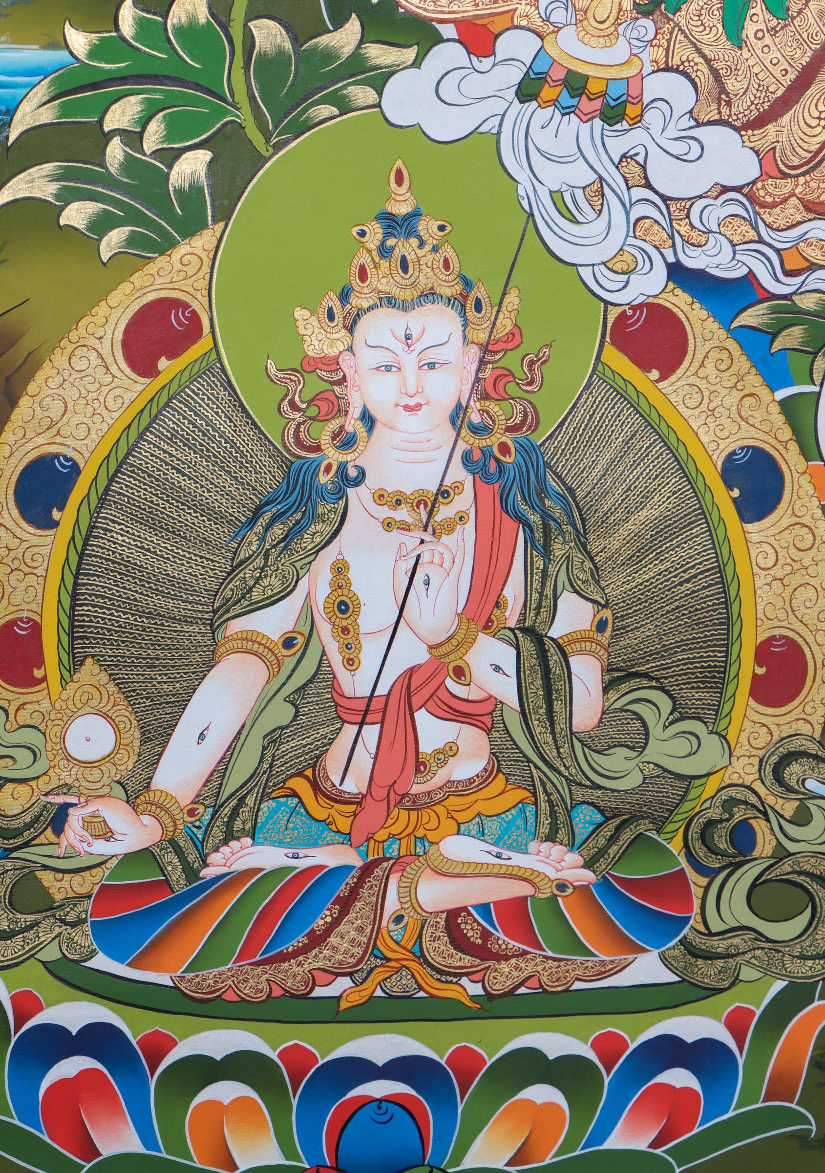 Green Tara Thangka Painting - Lucky Thanka