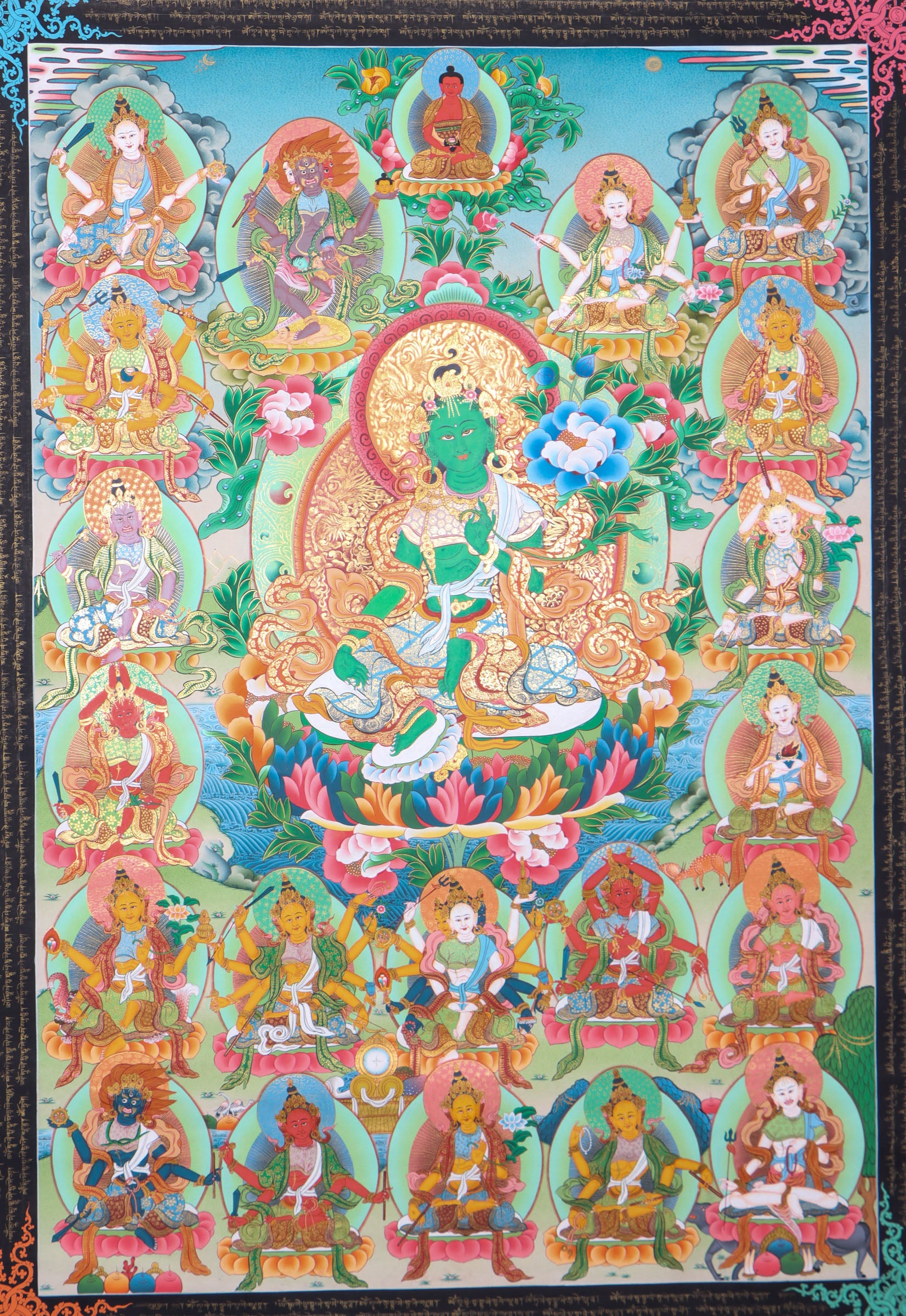 21 Tara Thangka Painting for prayer and devotion.