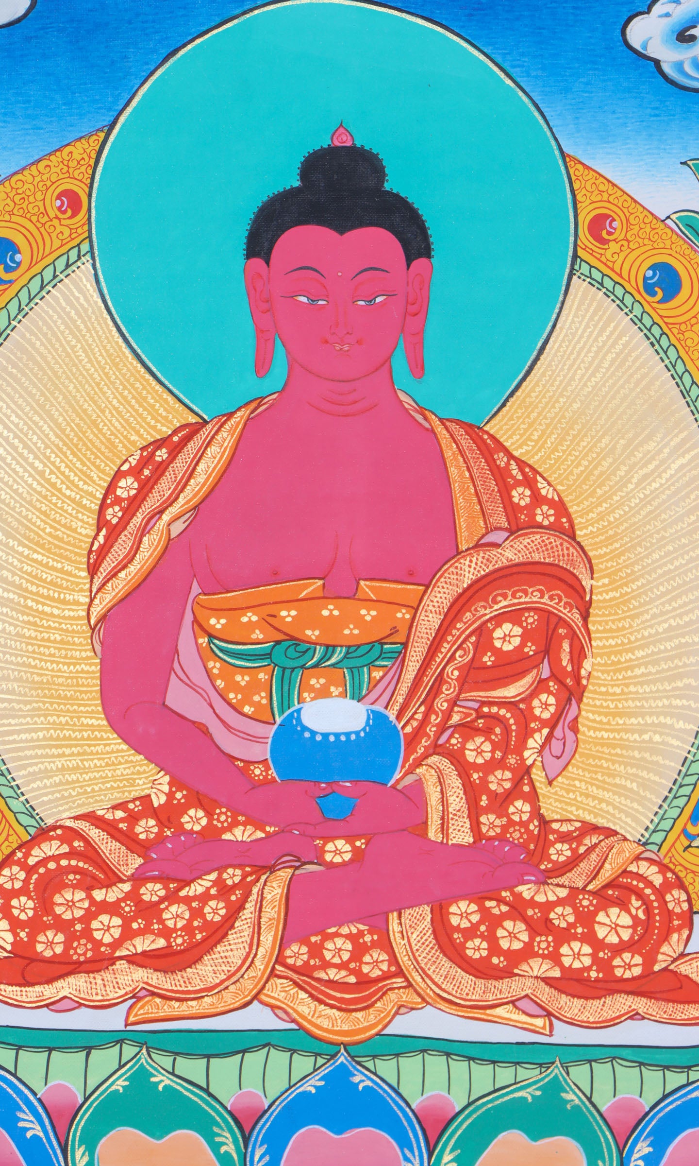 Amitabha Thangka holds deep spiritual significance within the context of Buddhist philosophy and practice