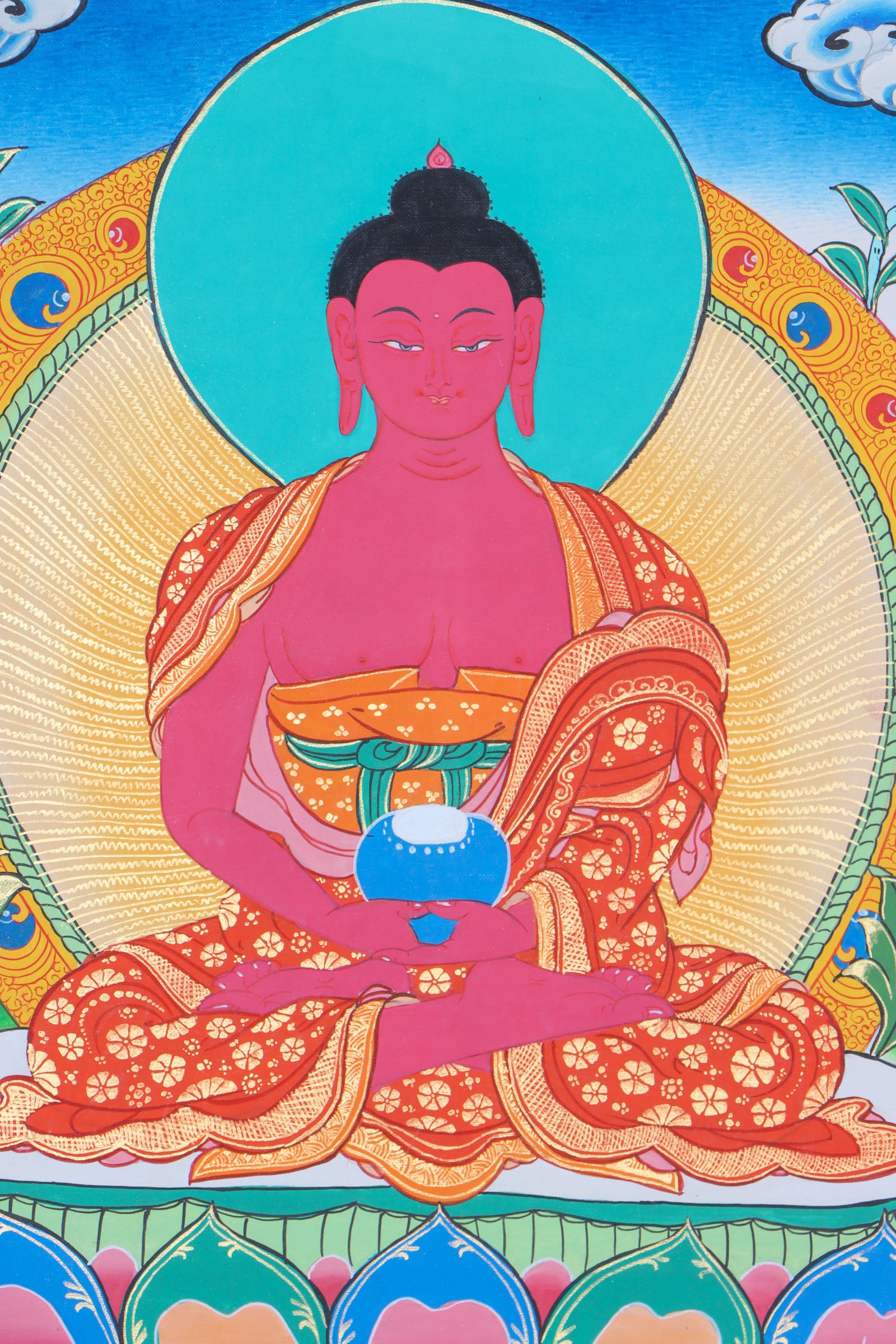 Amitabha Thangka holds deep spiritual significance within the context of Buddhist philosophy and practice