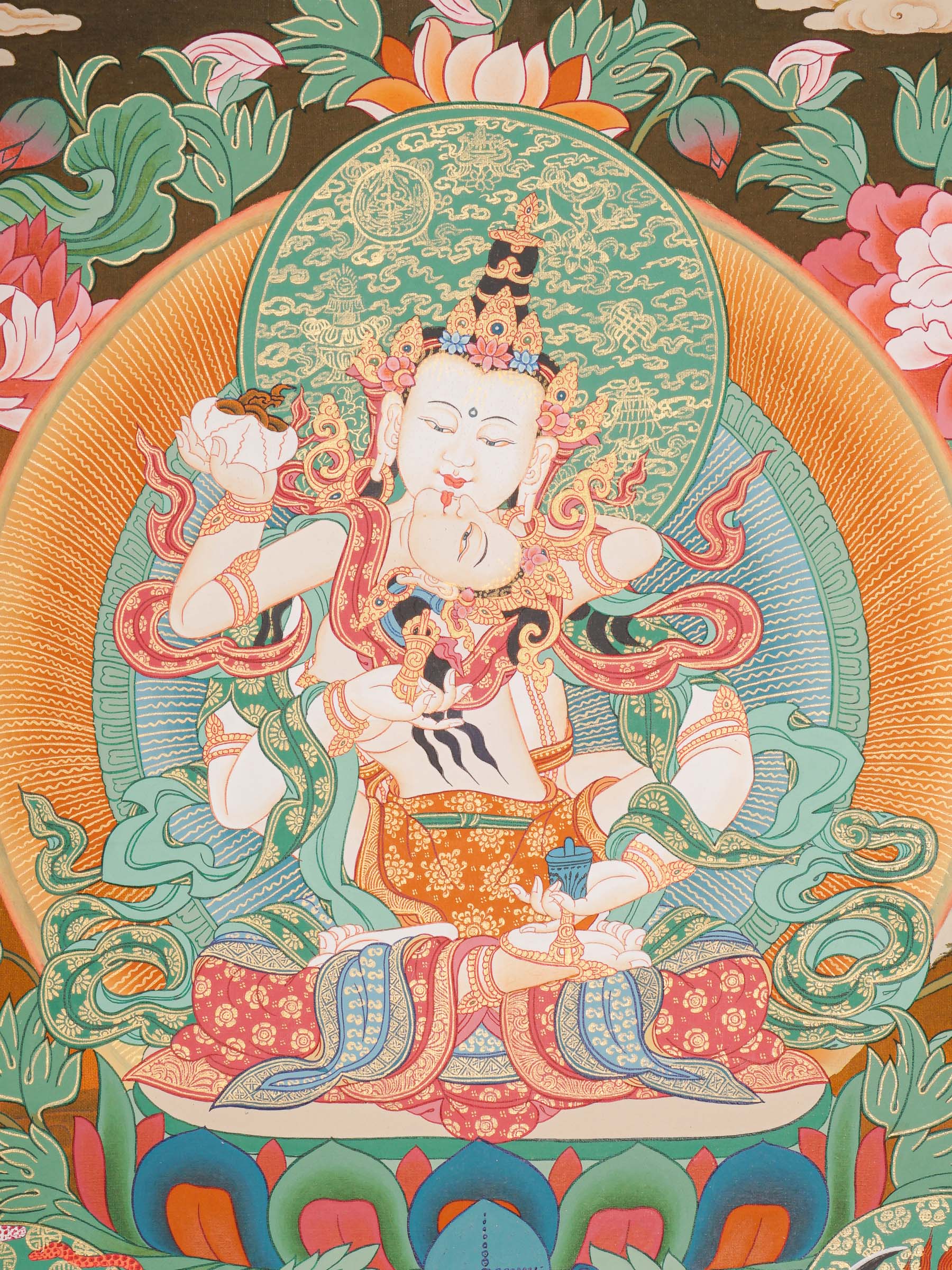 Vajrasattwa Shakti Thangka Painting