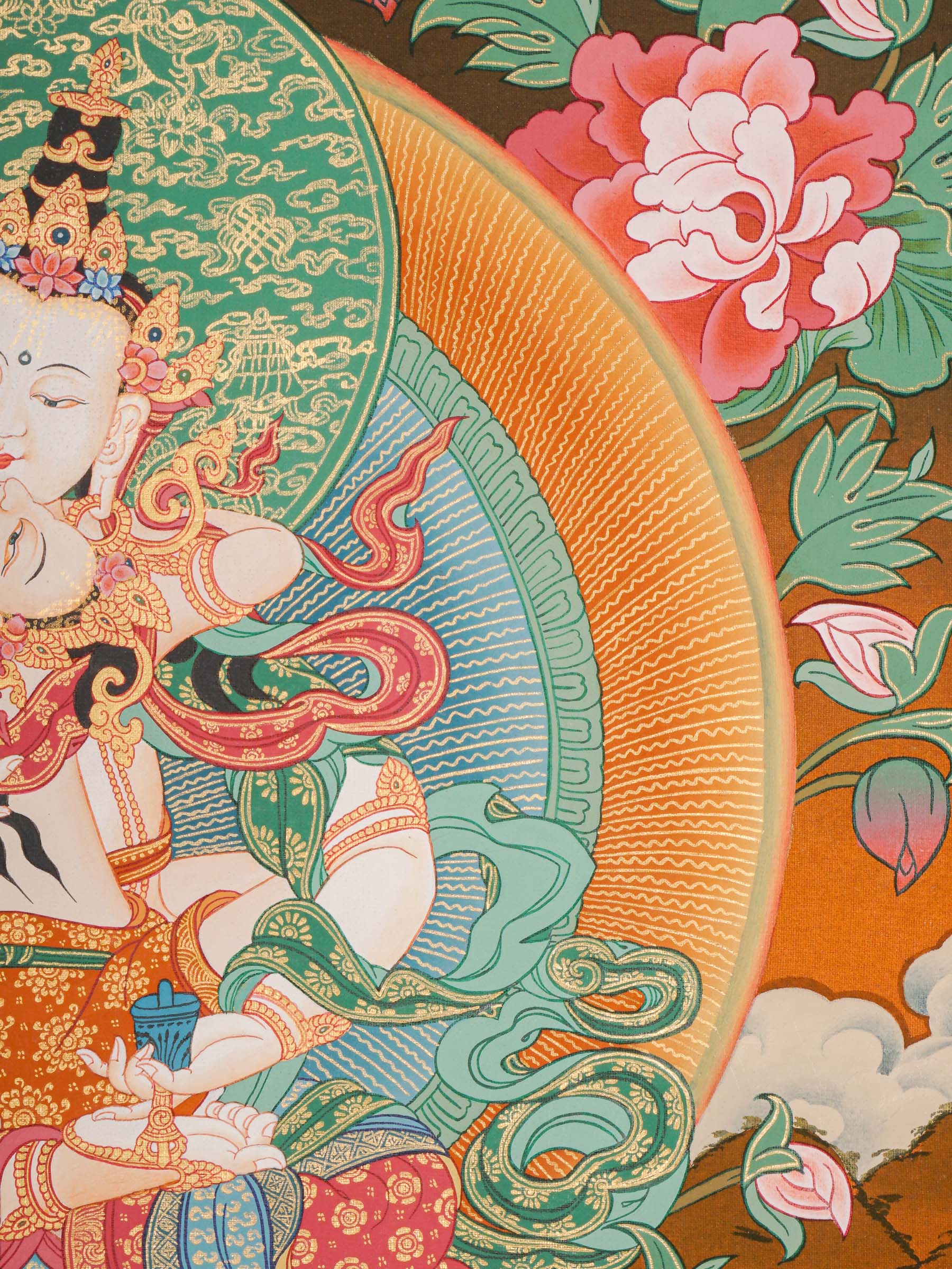Vajrasattwa Shakti Thangka Painting