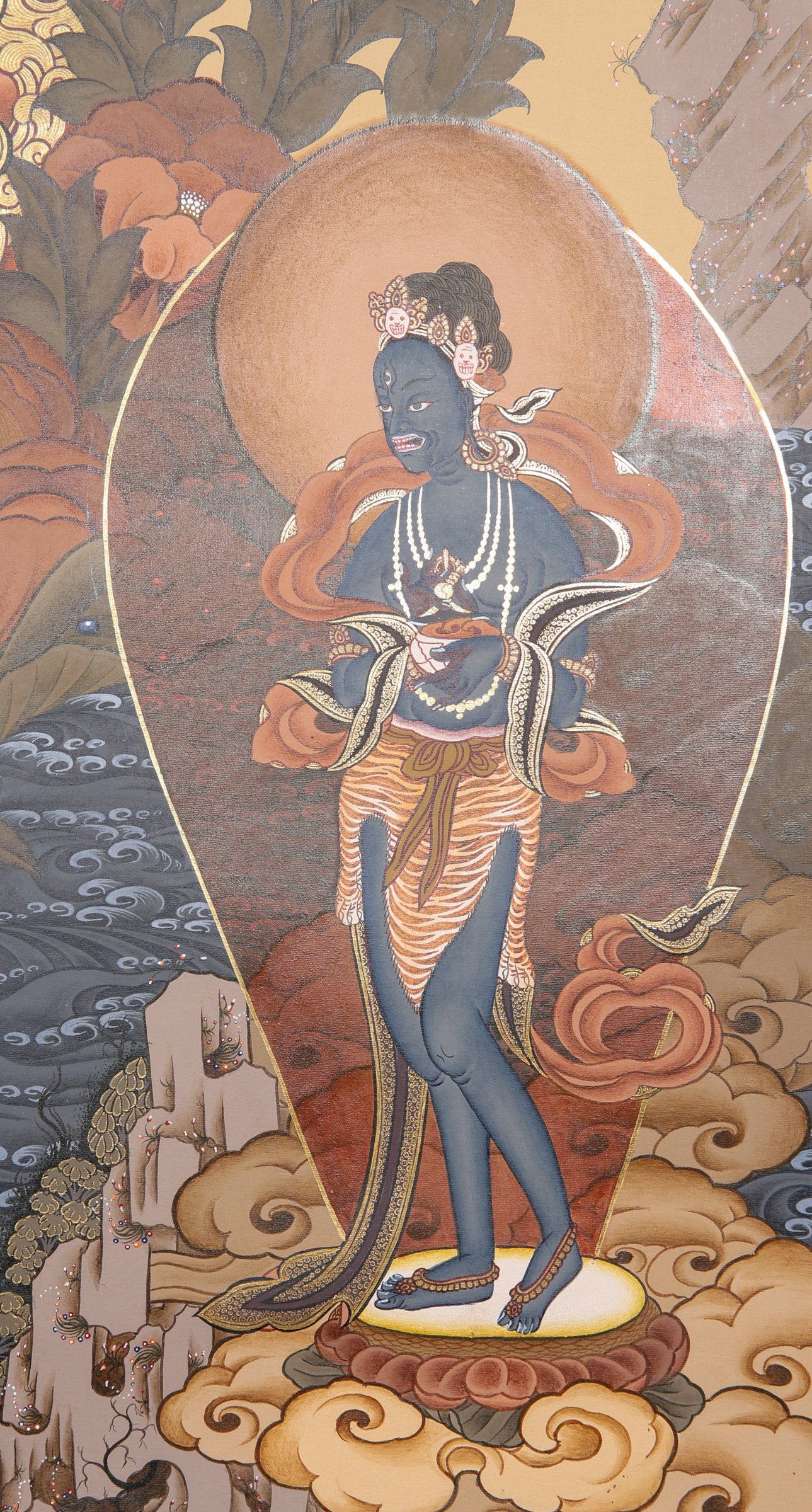 Avalokiteshvara Thangka Painting for prayer and devotion.