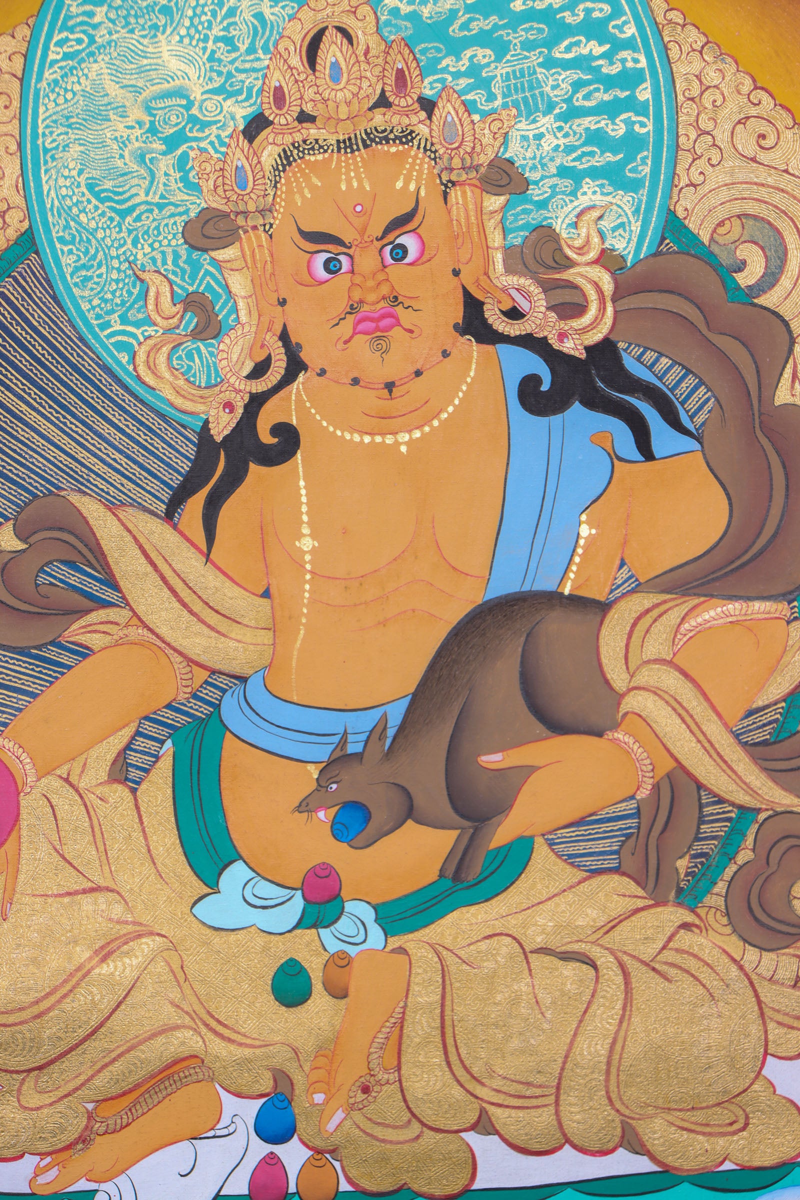 1000 Kuber Thangka Painting for wealth and abundance.