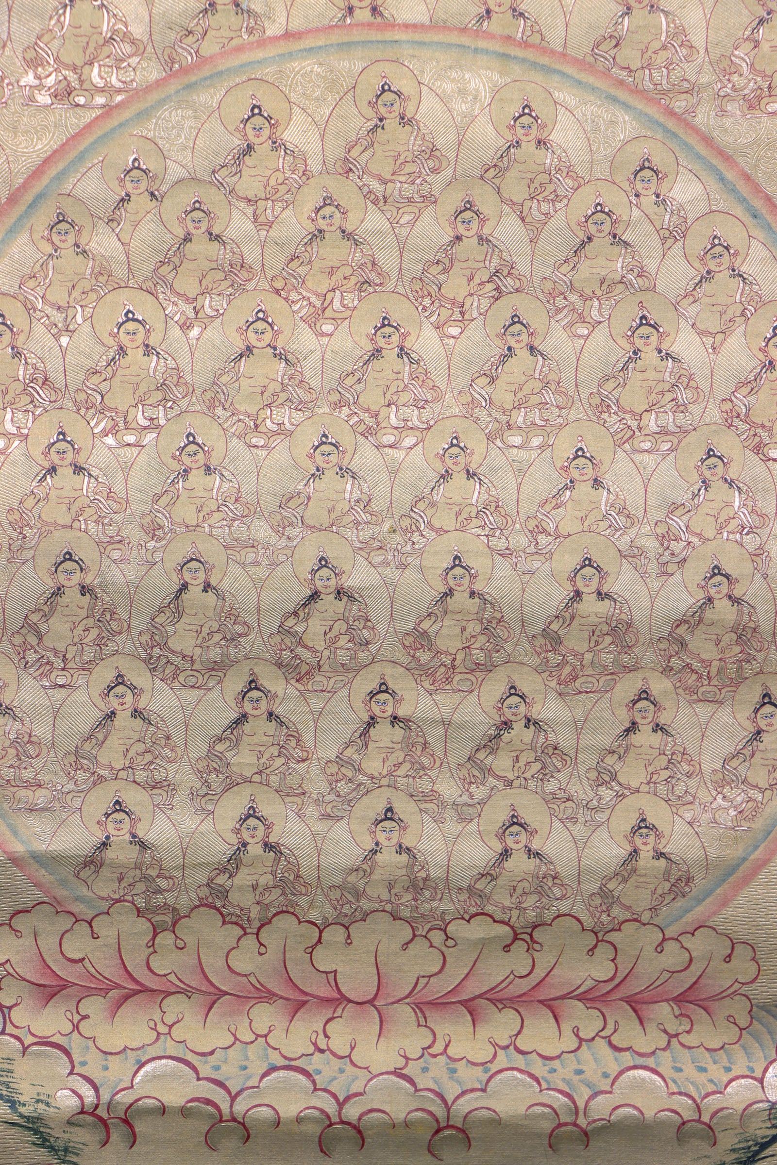 1000 Kuber Thangka Painting for wealth and abundance.