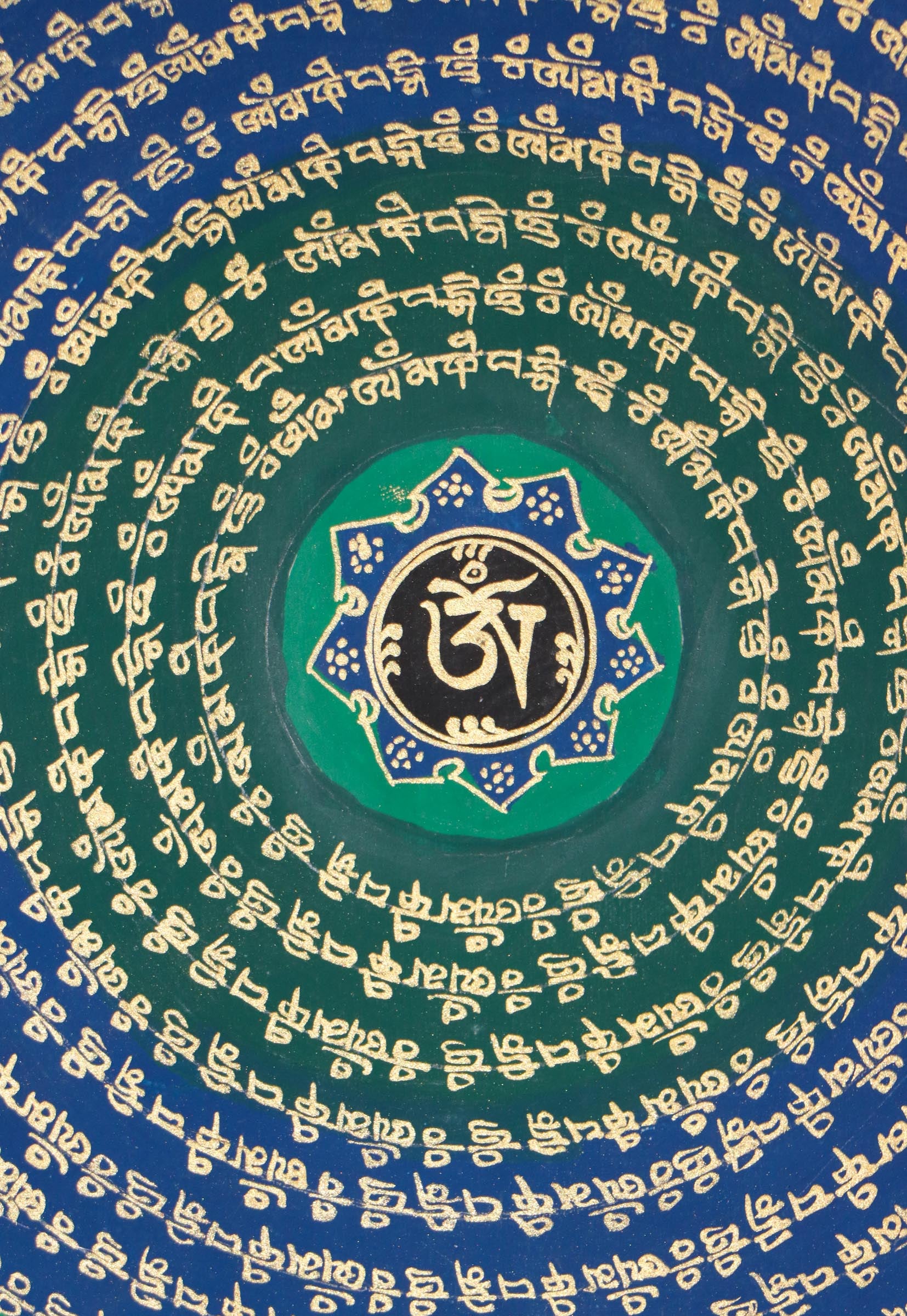 Mantra Mandala Thangka helps encourage spiritual growth, and provide guidance and protection.
