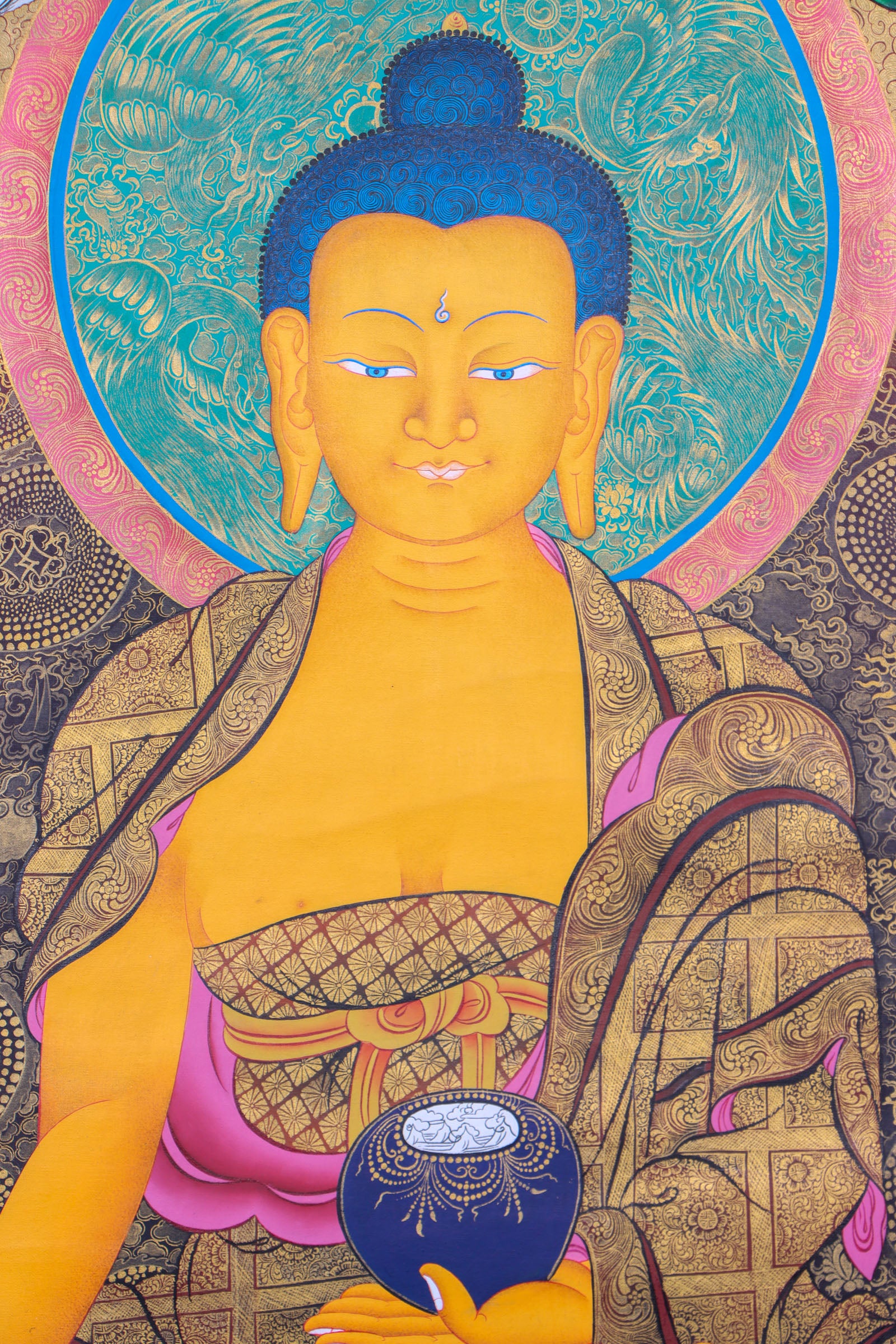 Shakyamuni Buddha Thangka Painting - Handpainted Art