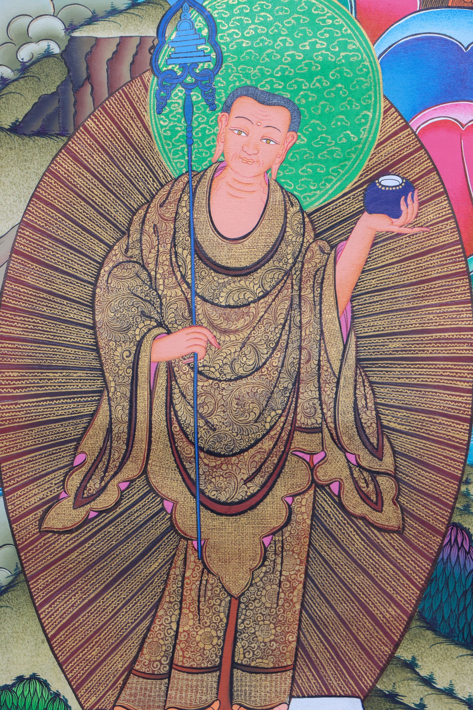 Shakyamuni Buddha Thangka Painting - Handpainted Art