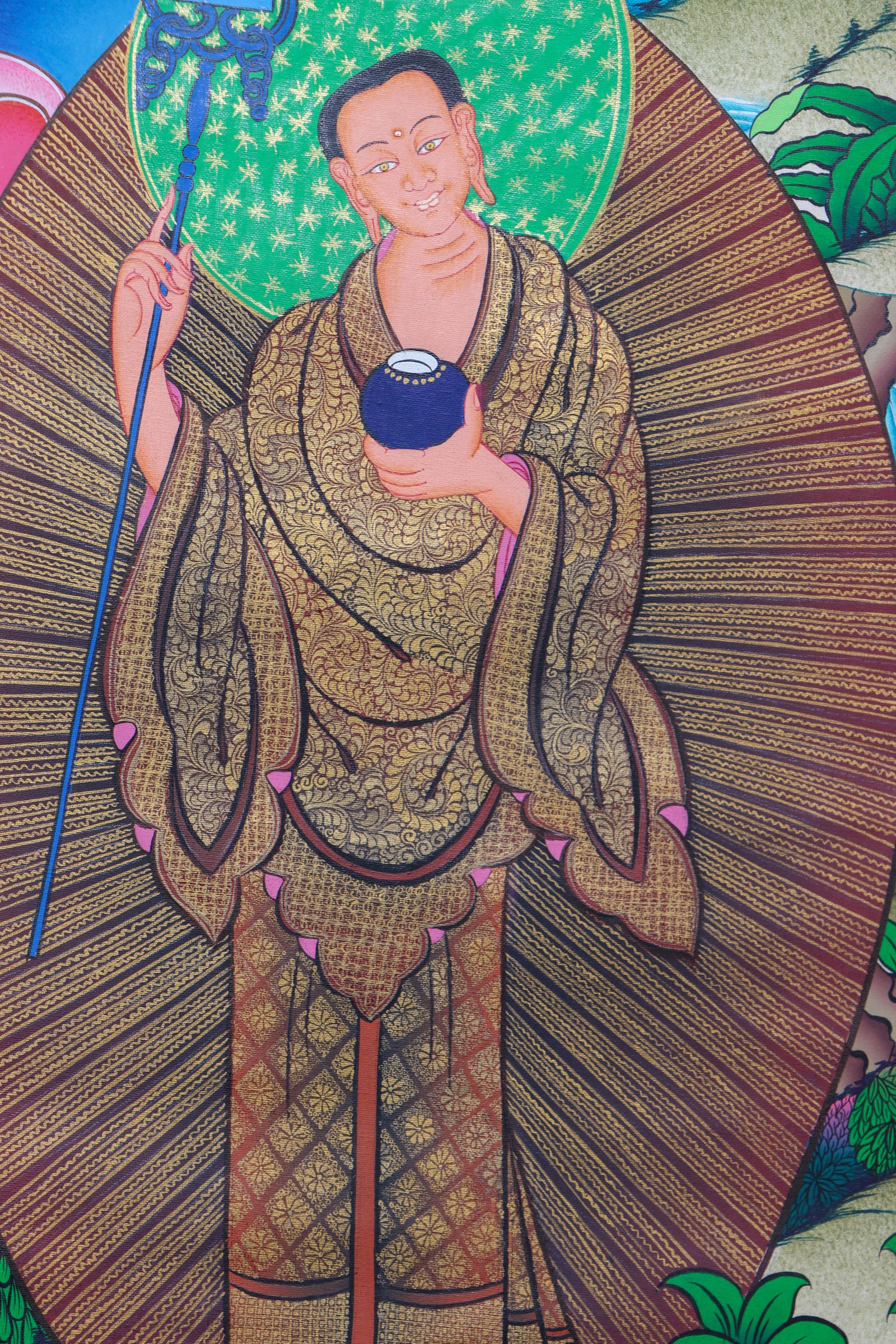 Shakyamuni Buddha Thangka Painting - Handpainted Art