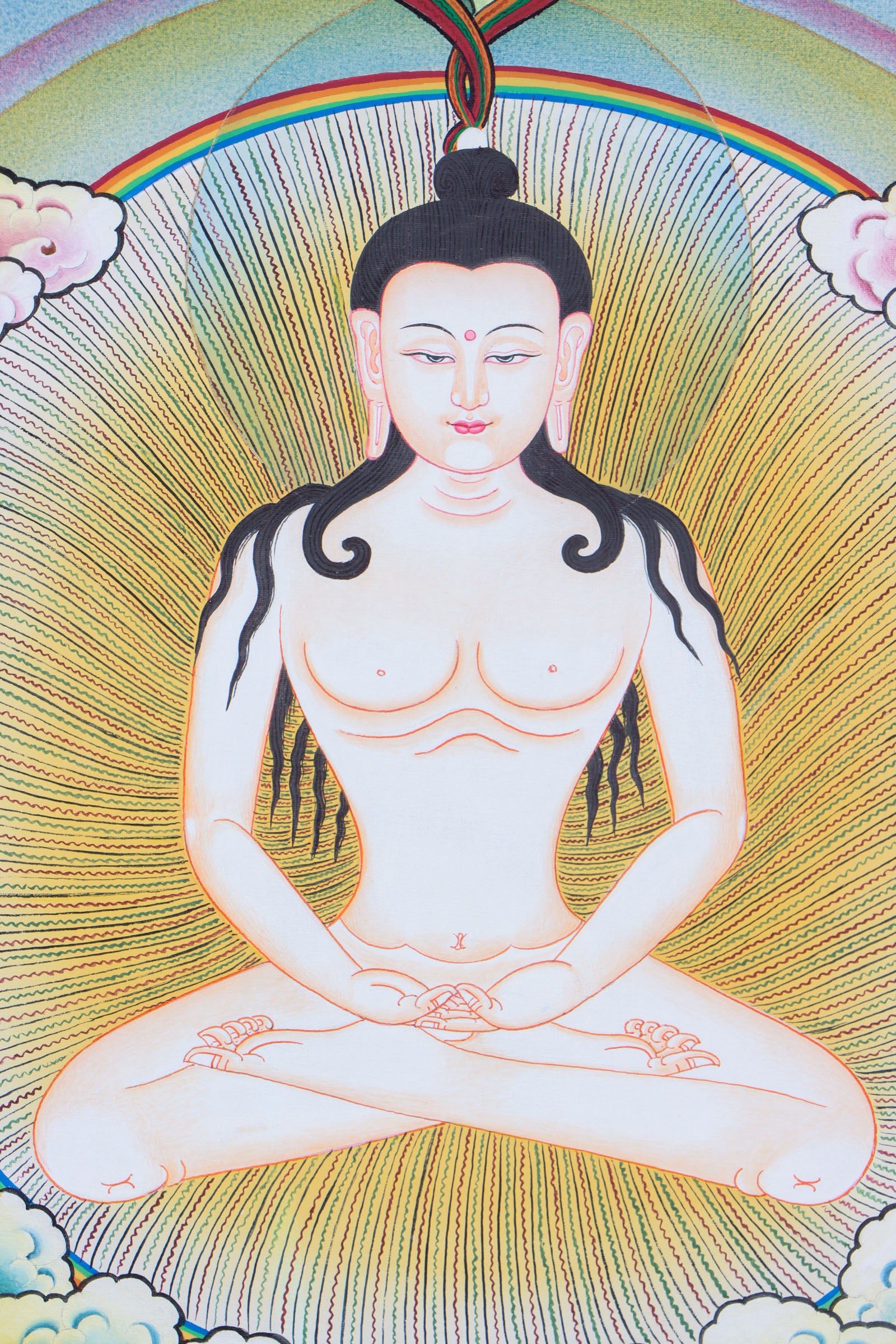 Vairochana Buddha Thangka for purity , wisdom and compassion.