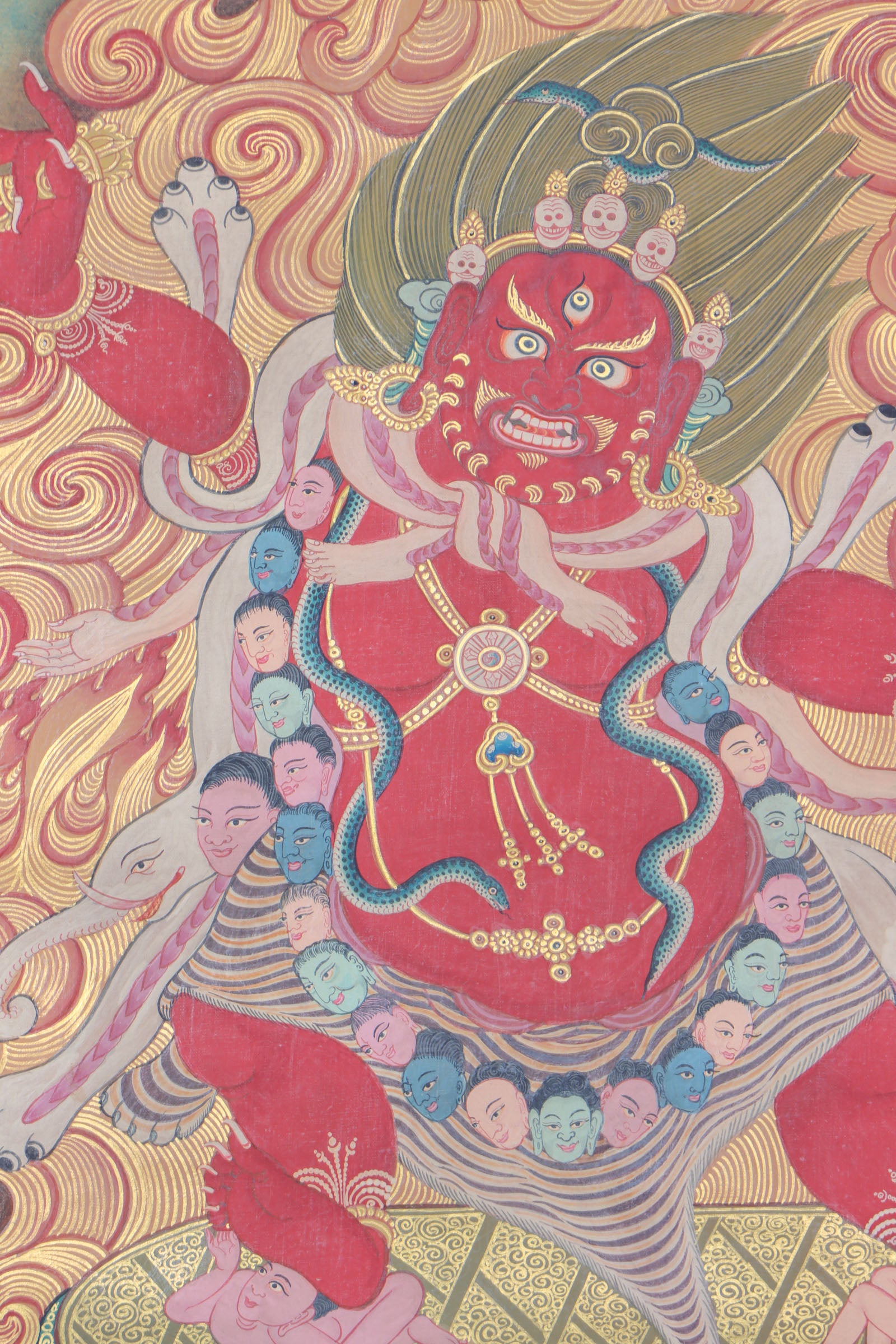 Mahakala Thangka for safeguarding and purifying power,