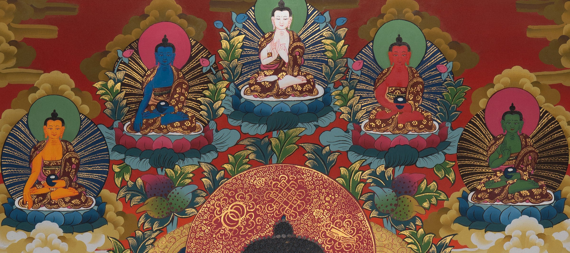 Healing Buddha Thangka - Sacred Painting