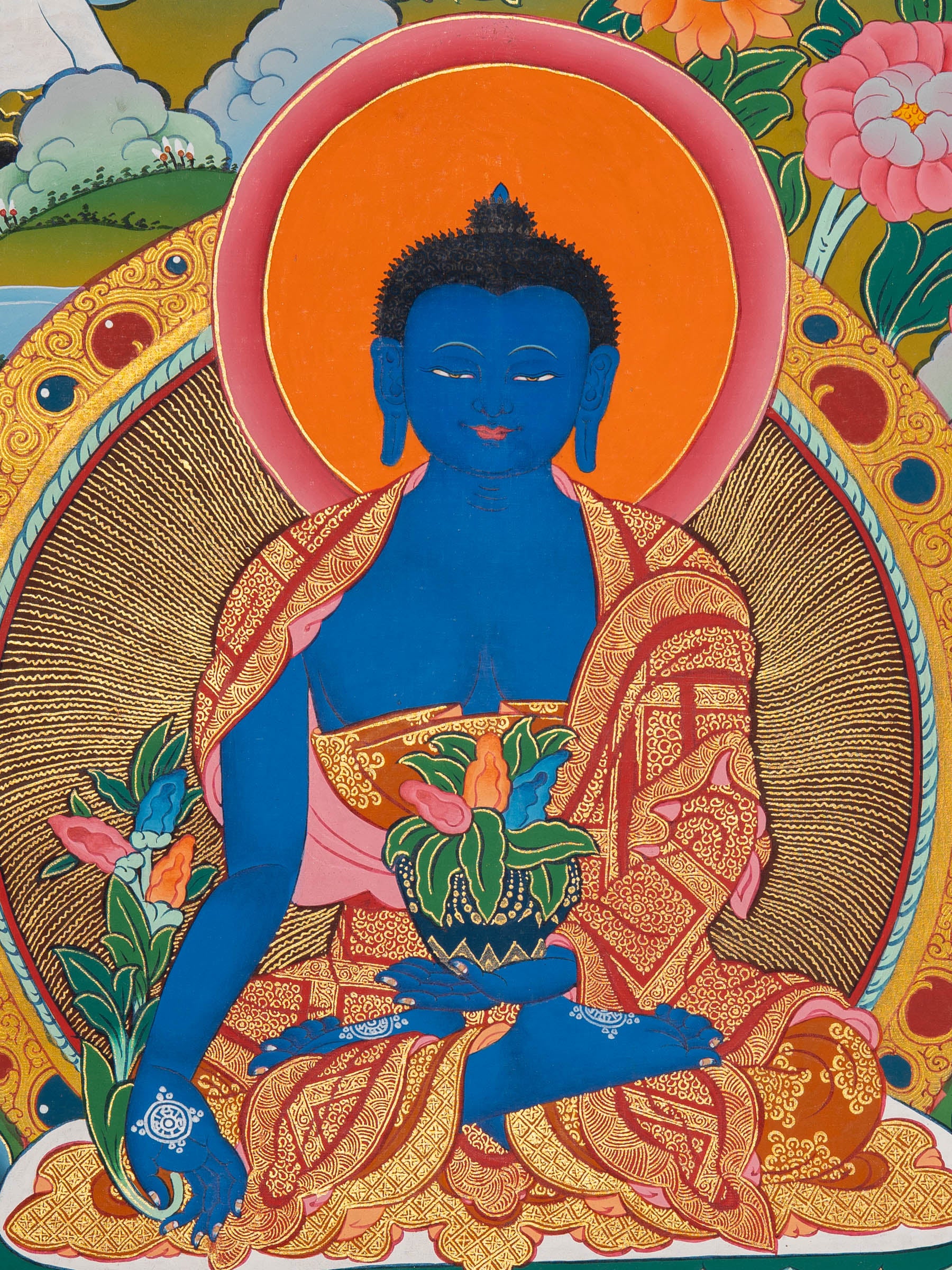 Bhaisajyaguru Thangka - Tibetan Art
