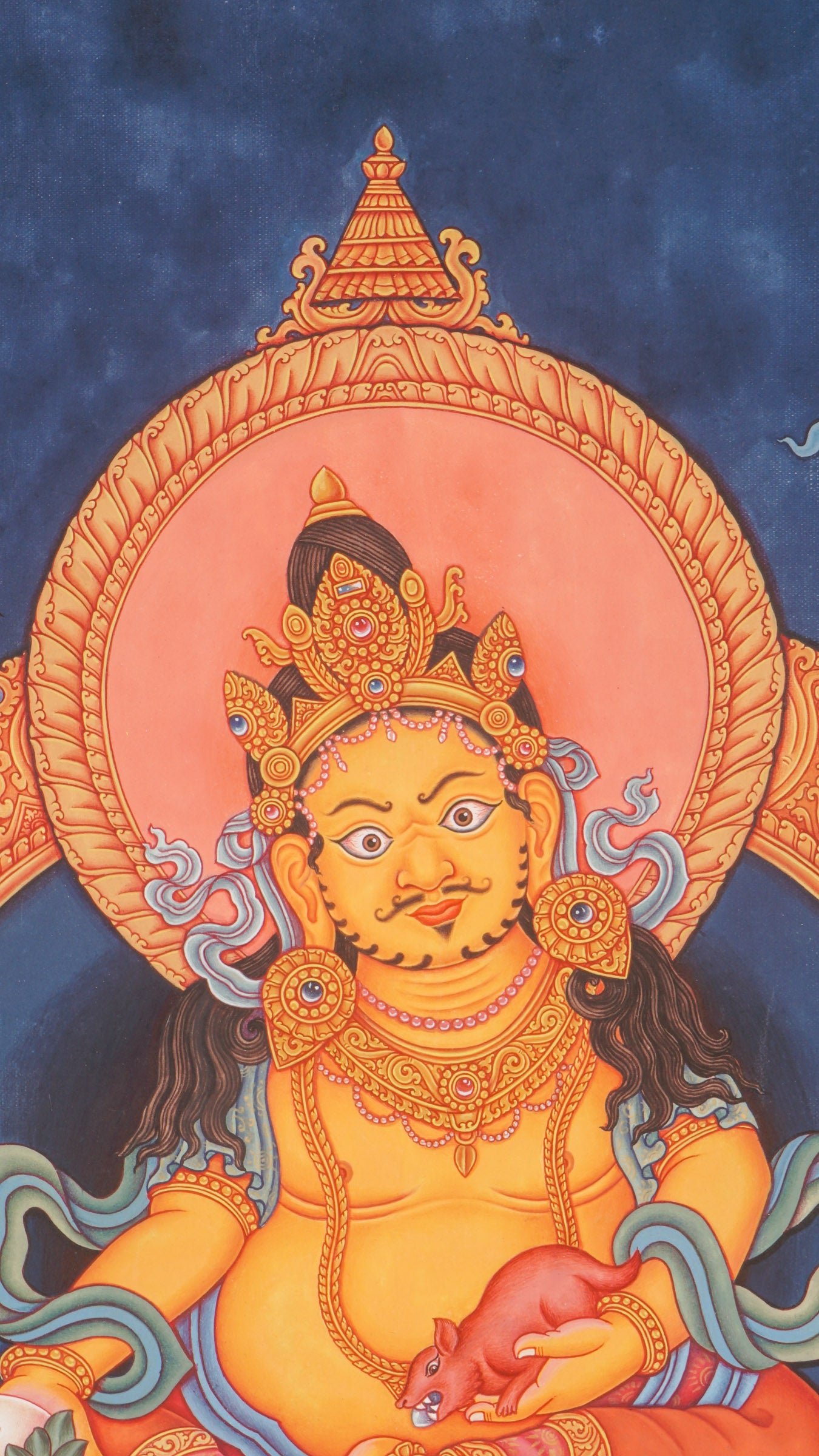Zambala Thangka - Hand painted Art
