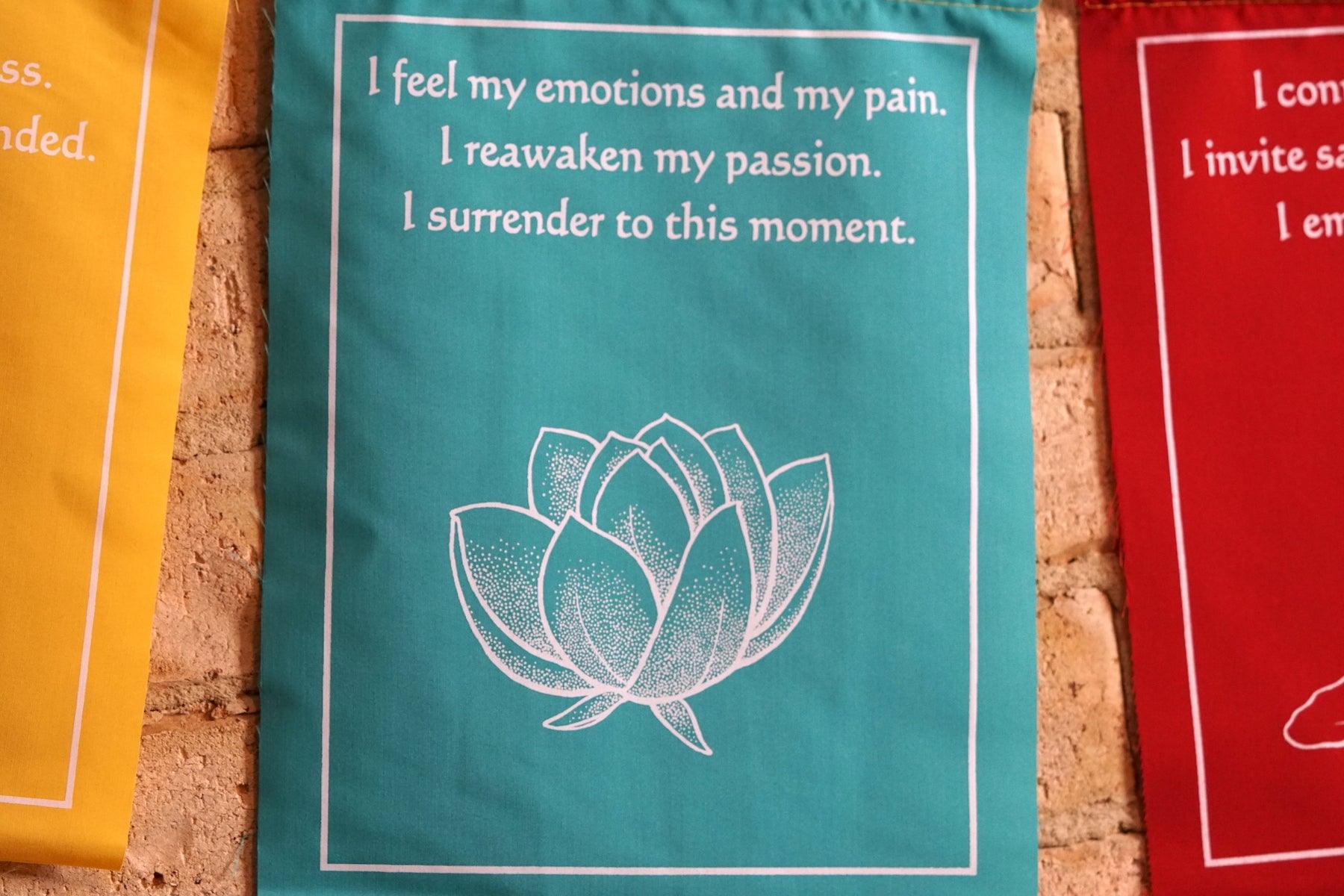 Wall Hanging Prayer Flags for Positivity.