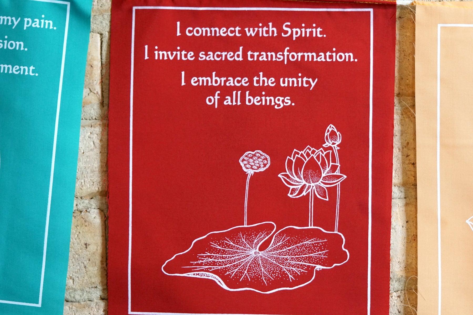 Wall Hanging Prayer Flags for Positivity.