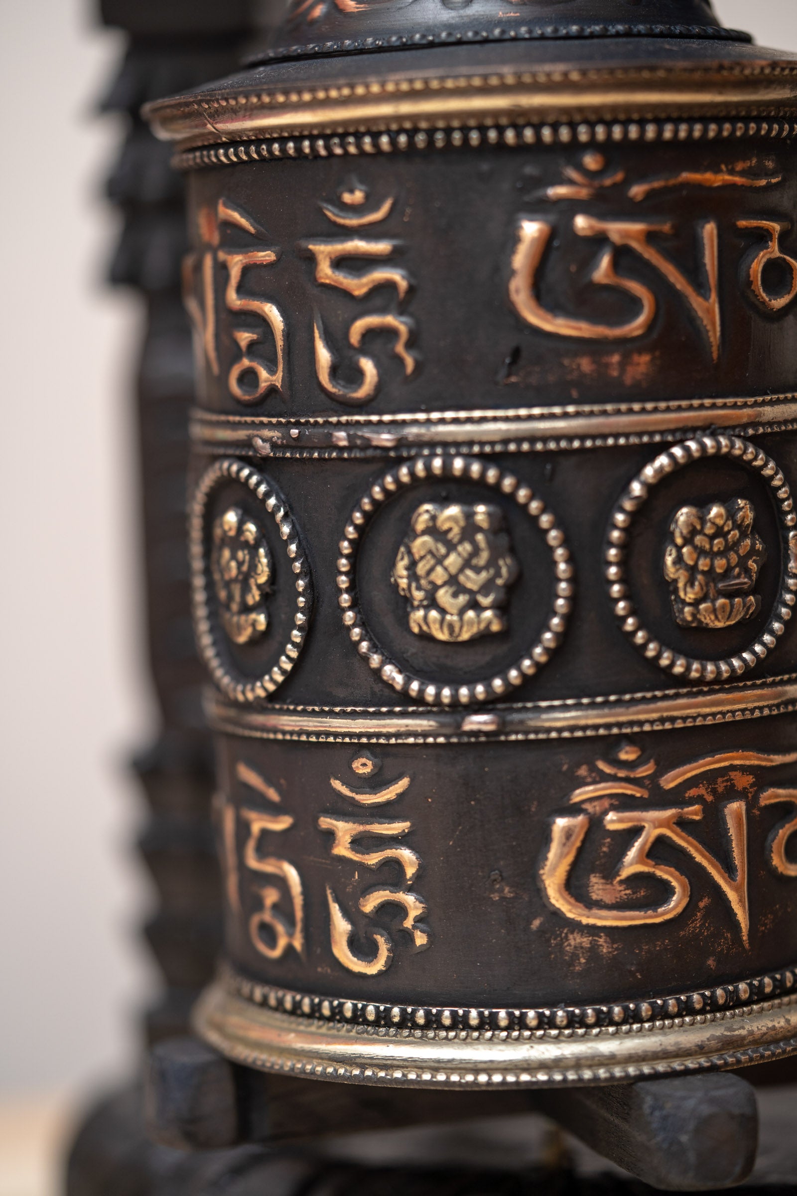 Mantra Prayer Wheel for spiritual and religious practice.