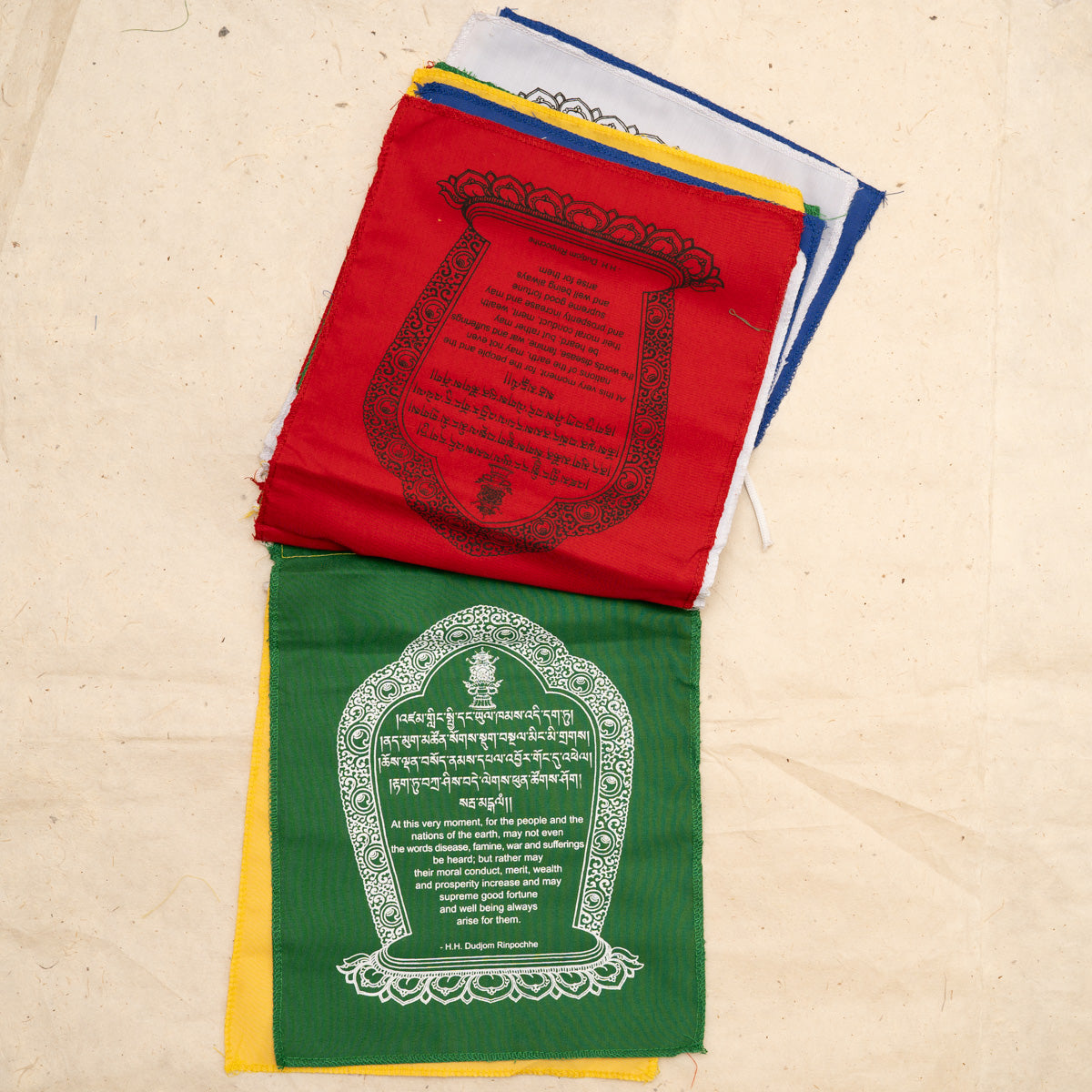 Tibetan Lungta wall Hanging prayer flags.