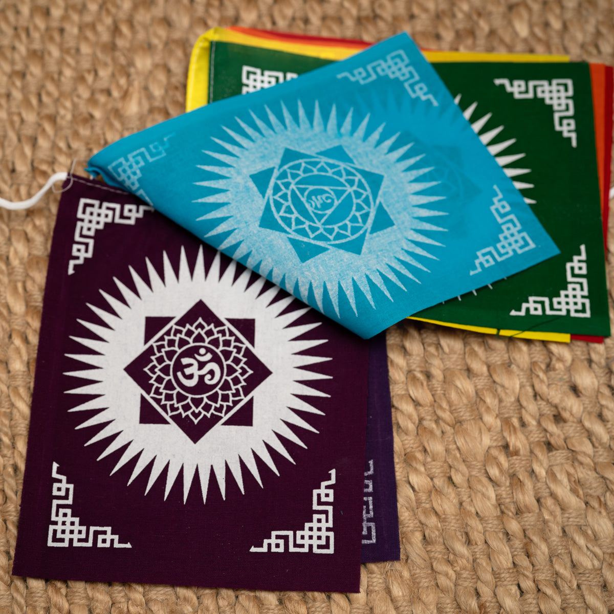 7 Chakra Prayer Flag for Spiritual hanging.