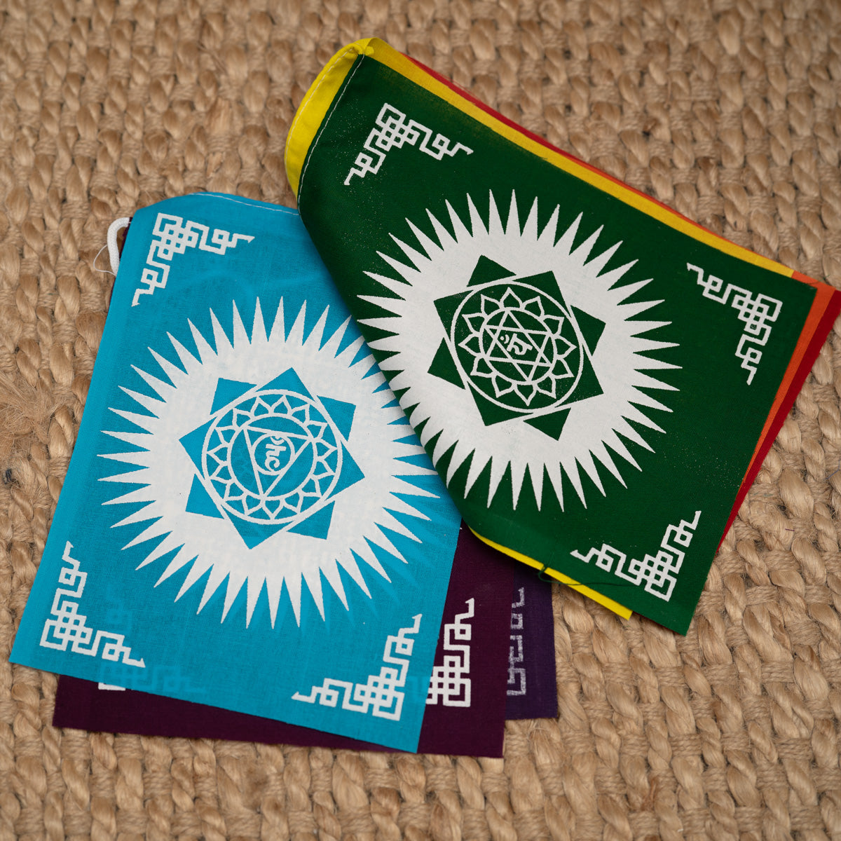 7 Chakra Prayer Flag for Spiritual hanging.