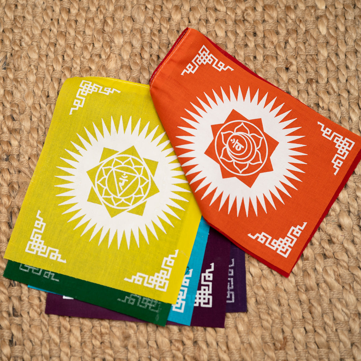 7 Chakra Prayer Flag for Spiritual hanging.