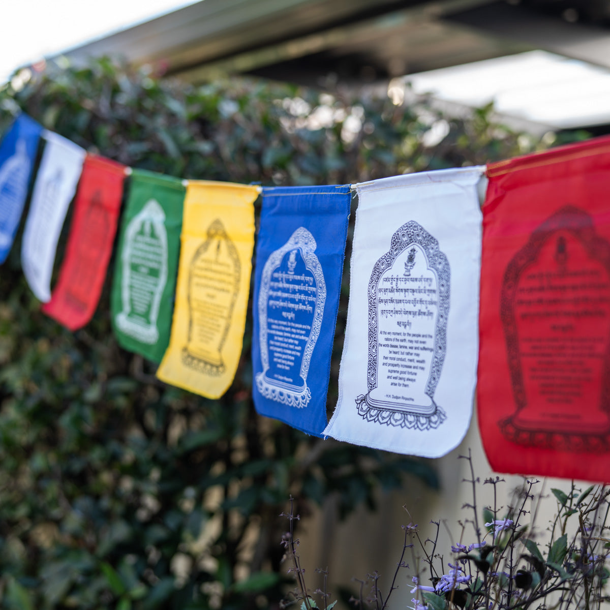 Tibetan Lungta wall Hanging prayer flags.