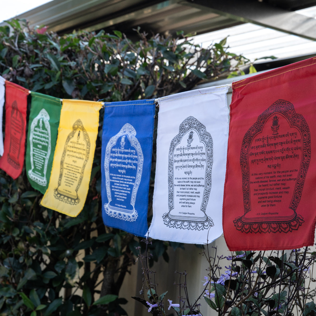 Tibetan Lungta wall Hanging prayer flags.