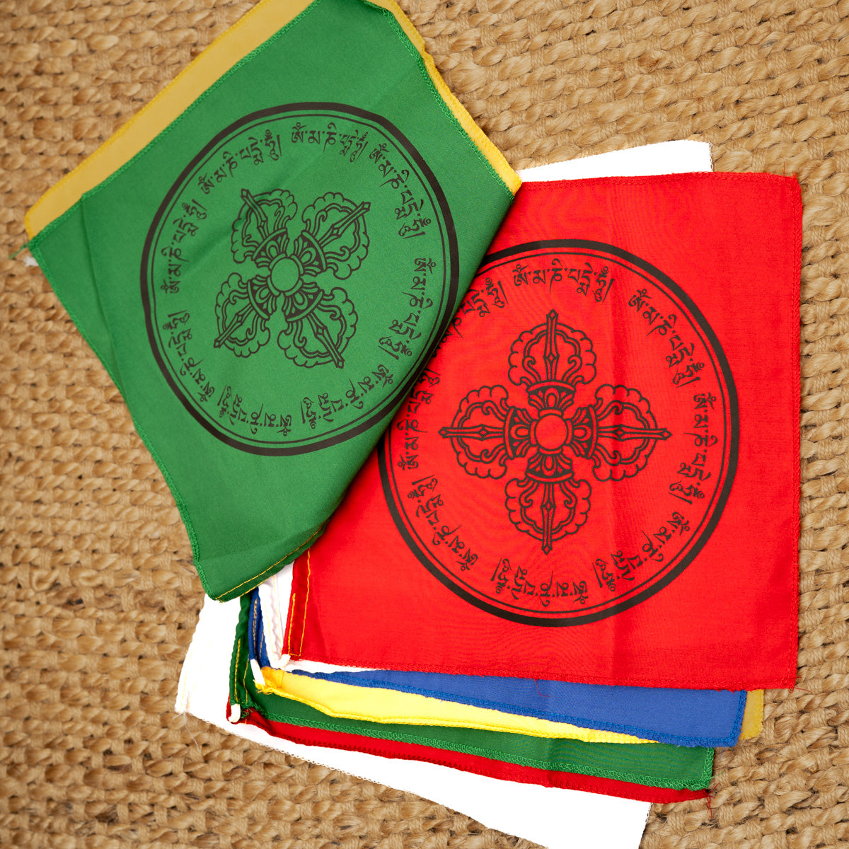 Double Dorje Prayer Flag - Tibetan Prayer Flag