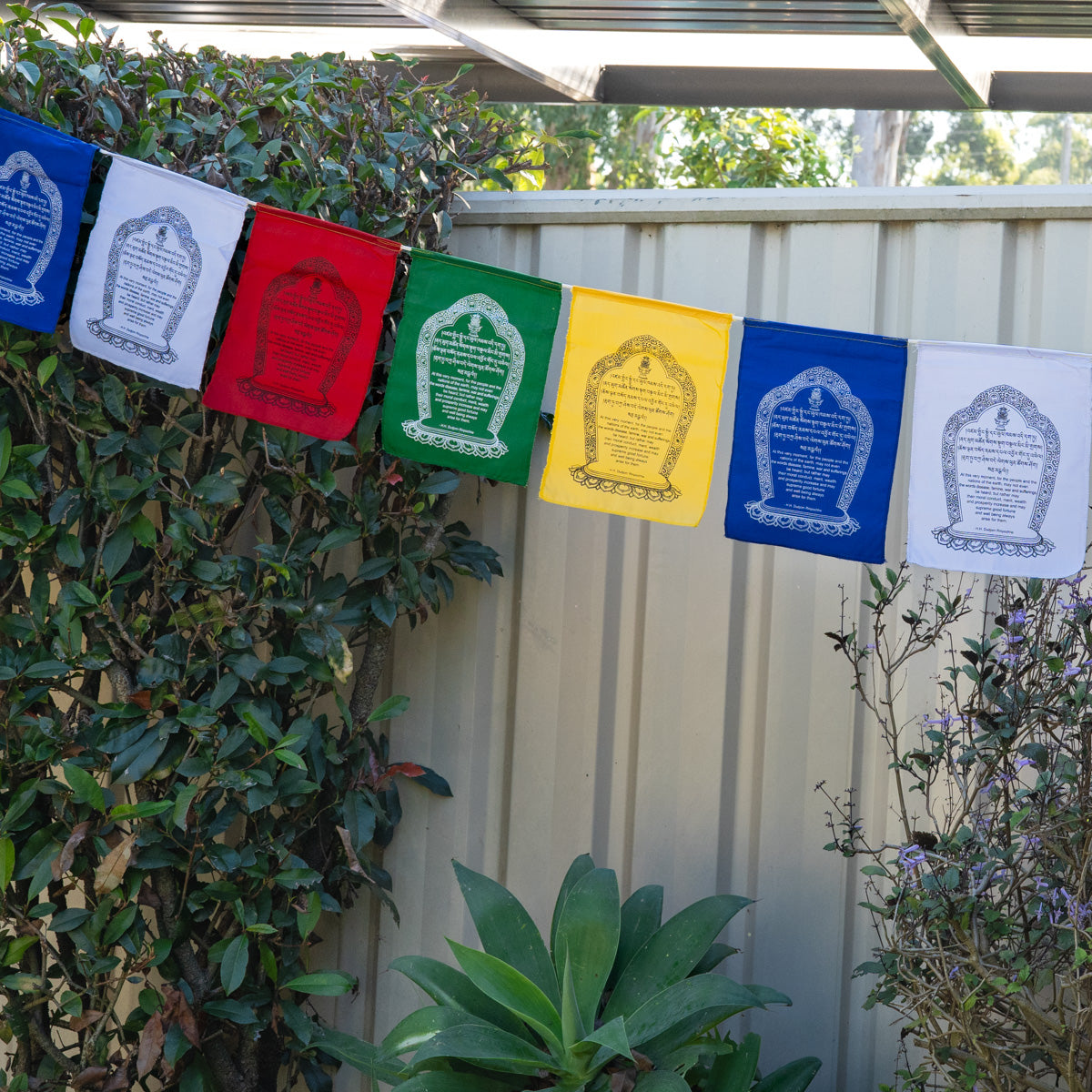 Tibetan Lungta wall Hanging prayer flags.