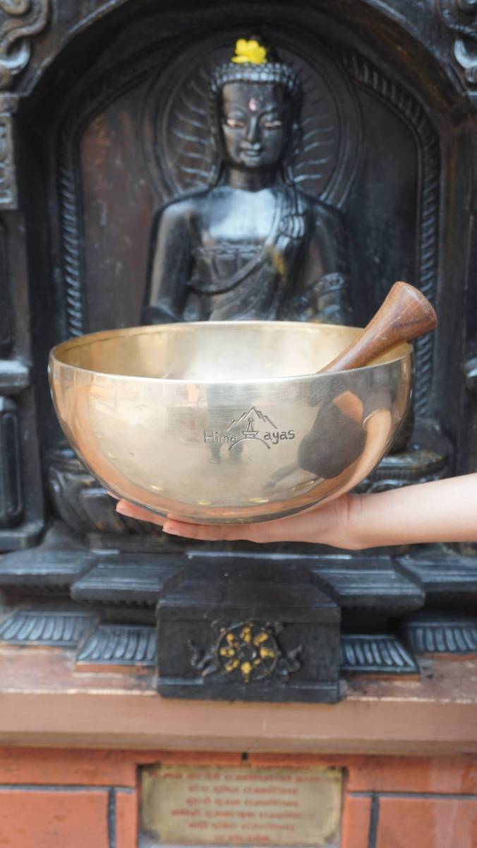 Amitabha Buddha Carved Bowl - Tibetan Singing Bowl