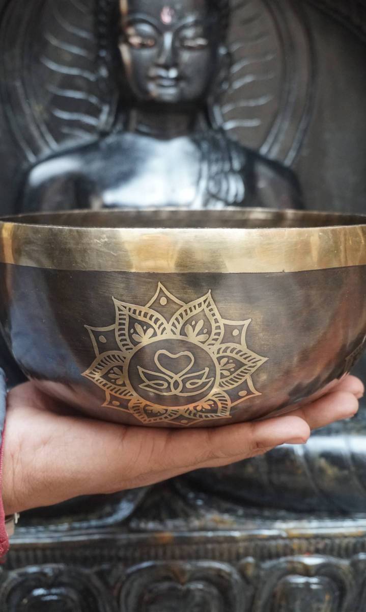 Handcrafted Singing Bowl for sound healing.