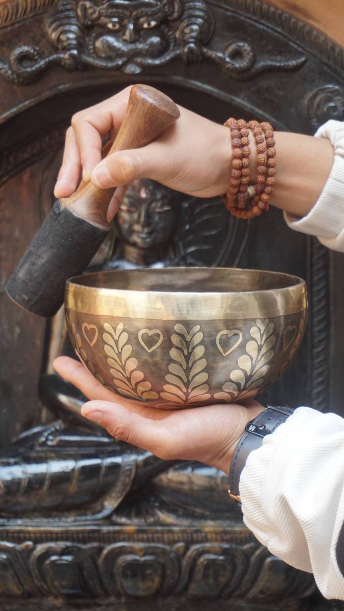 Heart Mandala Singing Bowl for meditation.