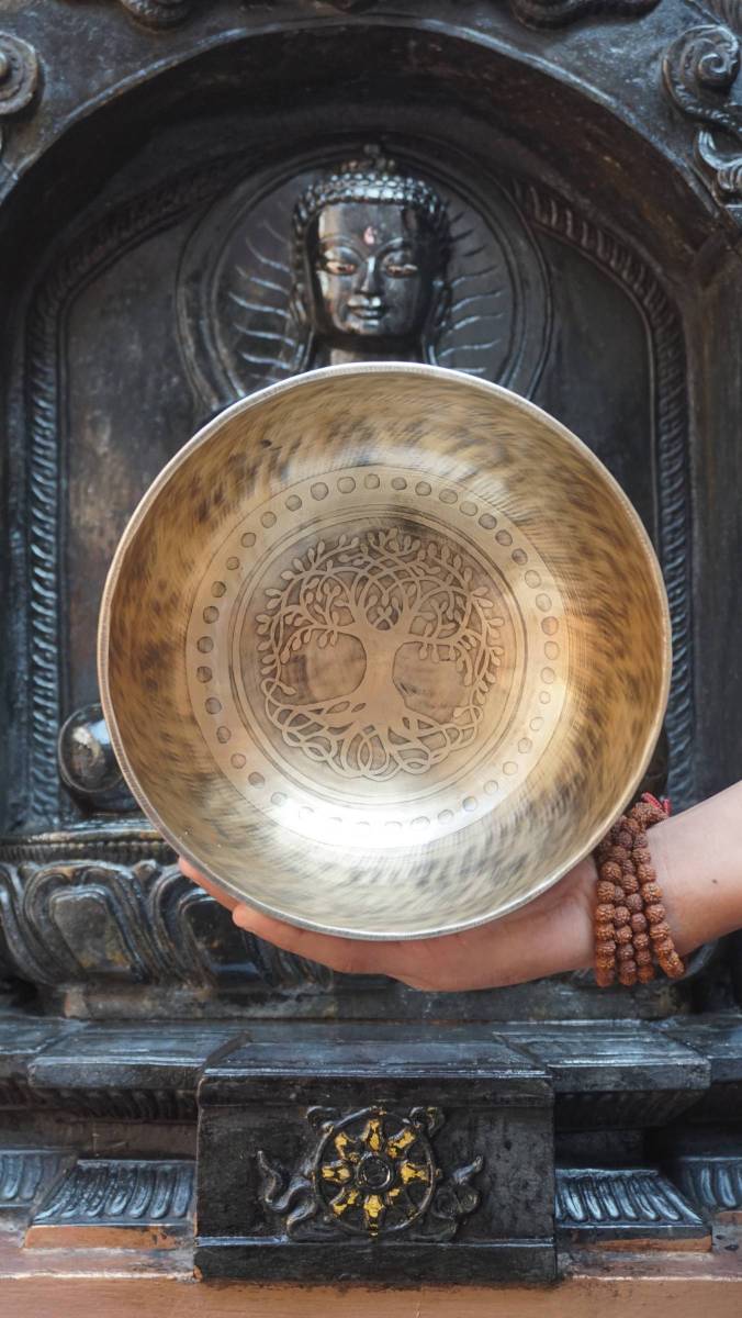Tree of life Singing Bowl - Handcrafted Tibetan Bowl