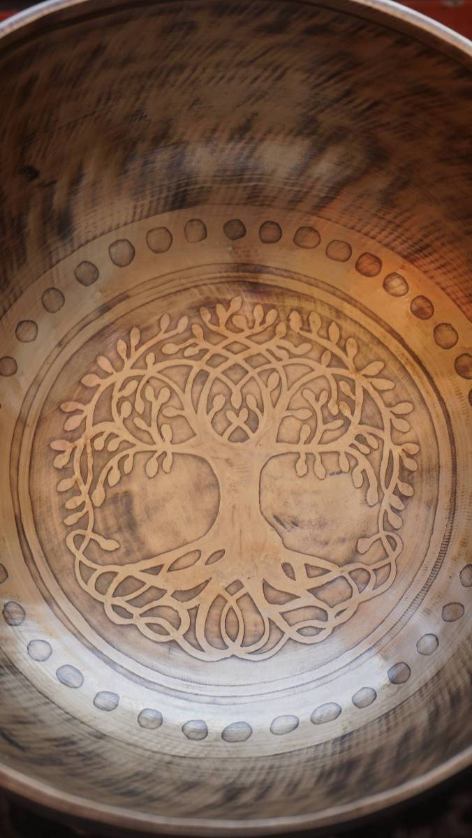 Tree of life Singing Bowl - Handcrafted Tibetan Bowl