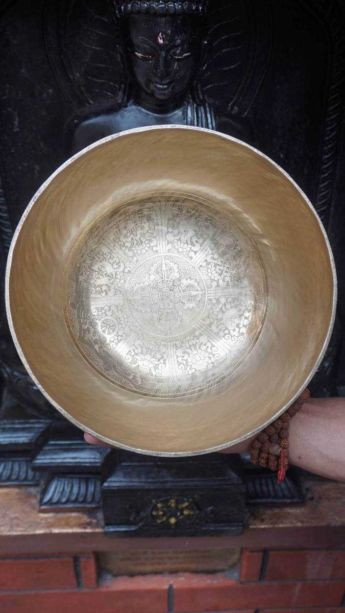 Tibetan Handcrafted Double Dorje Engraved Singing Bowl