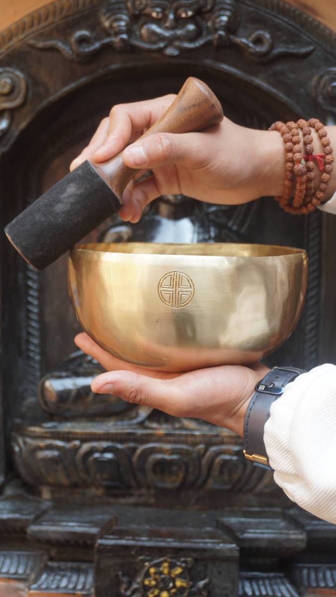 Heart Engraved Singing Bowl - Tibetan Bowl