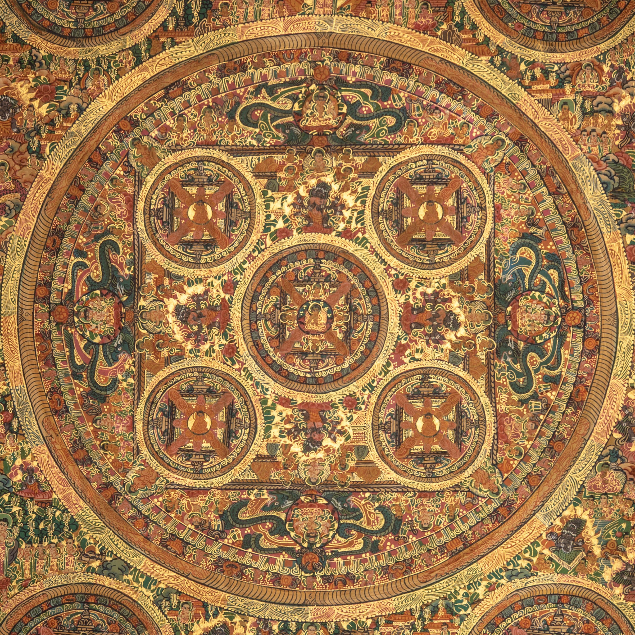 Buddha Mandala Thangka - Tibetan Painting